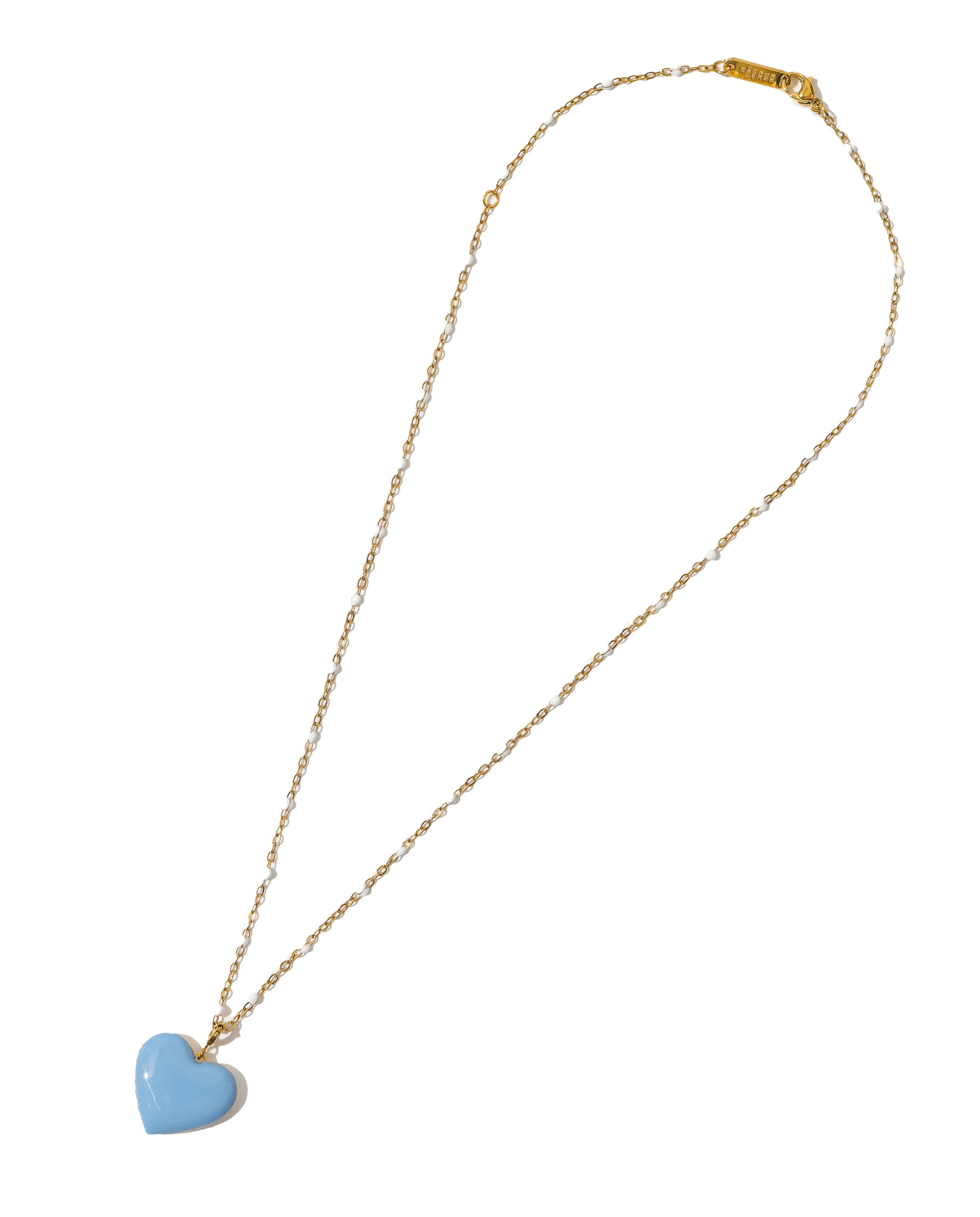 Follow Your Heart Necklace • Sky Blue & White sold by Matter Matters product image thumbnail 2