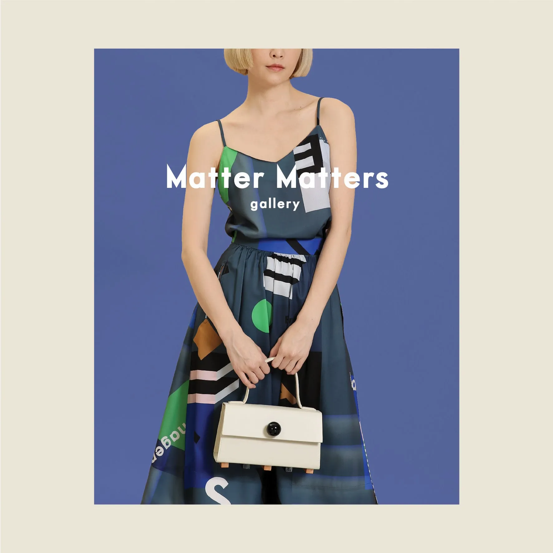 Mokita / Pattern Midi Skirt • Grey sold by Matter Matters product image thumbnail 2