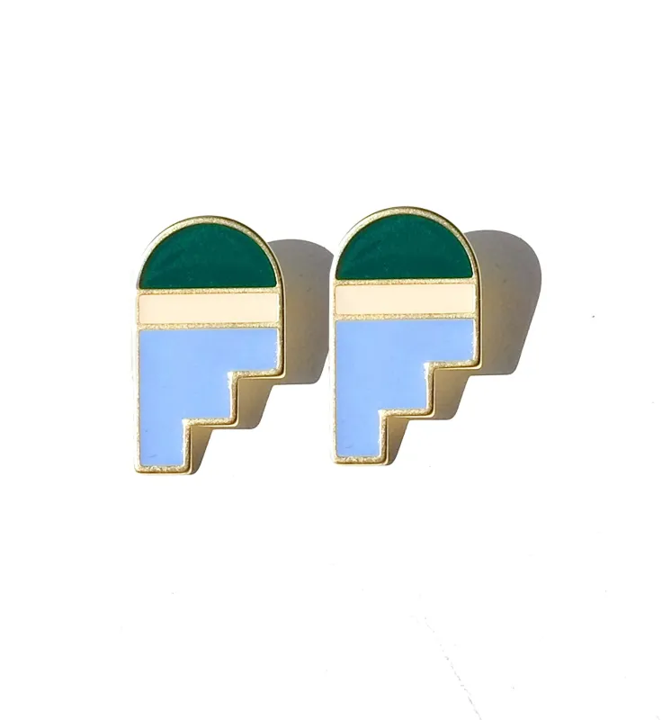 Arch Earrings • Light Blue sold by Matter Matters