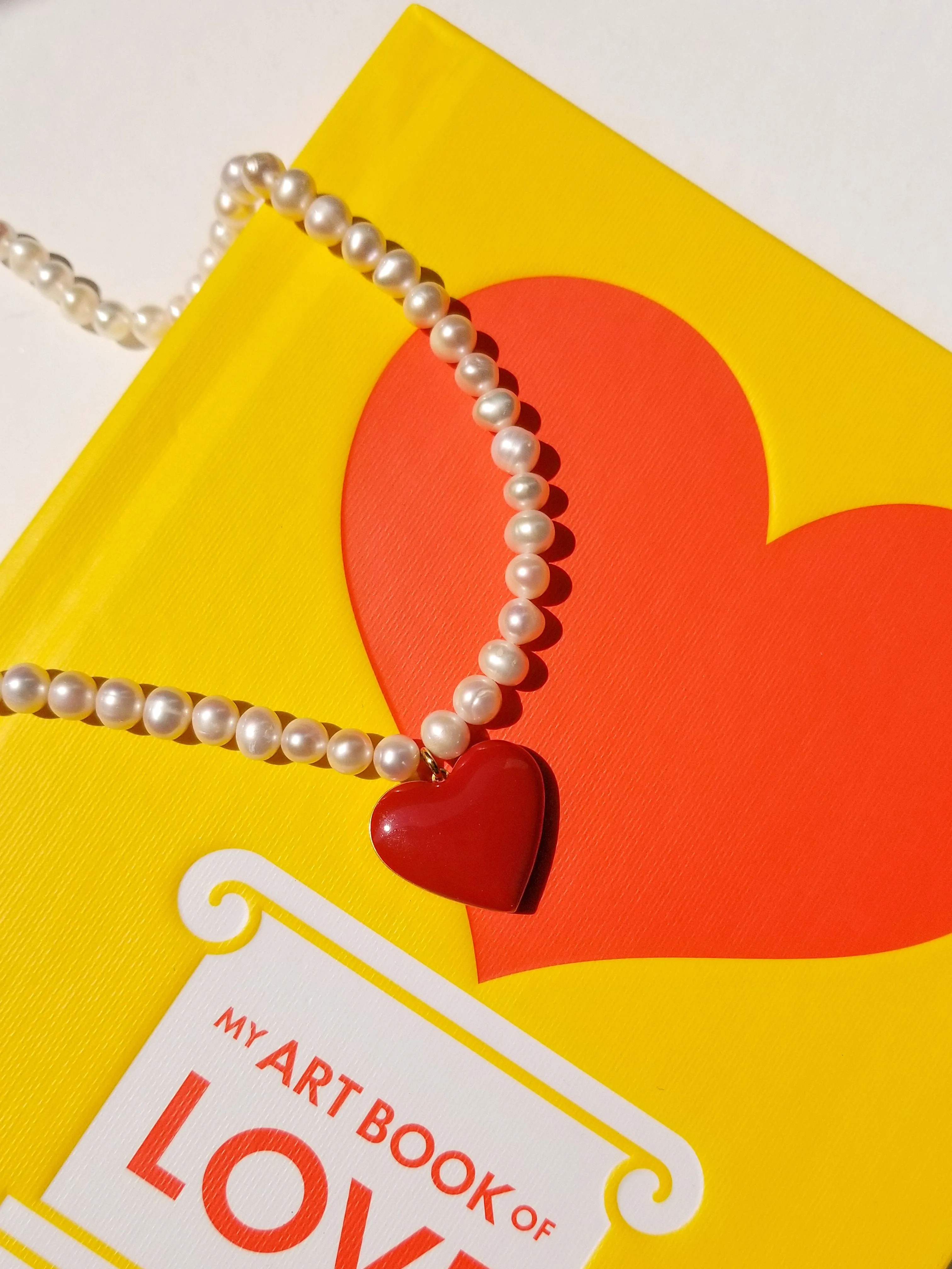 Love / Pearl Necklace • Red / Black sold by Matter Matters product image thumbnail 5