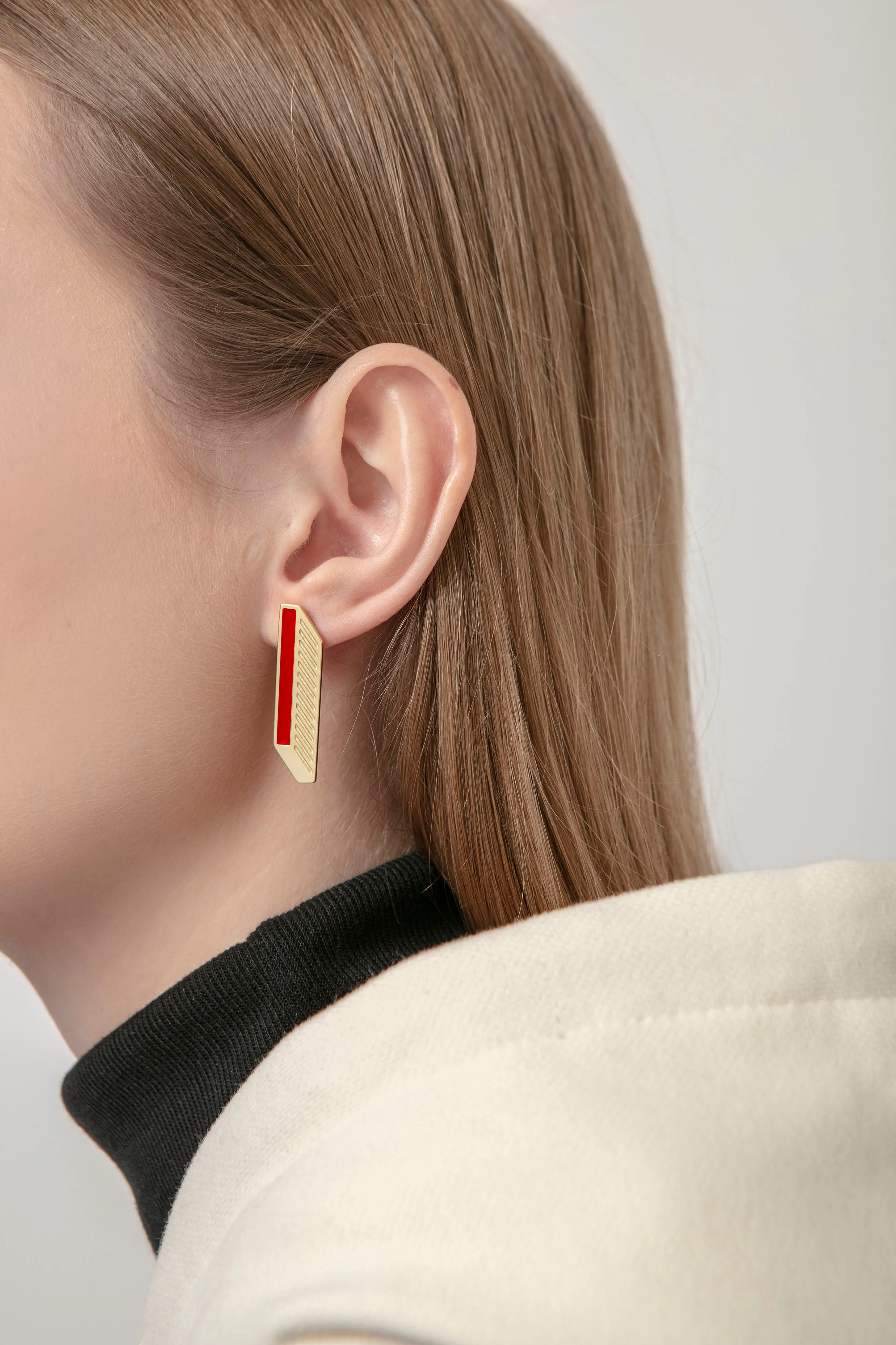 Shadow Studs • Black & Red sold by Matter Matters product image thumbnail 2