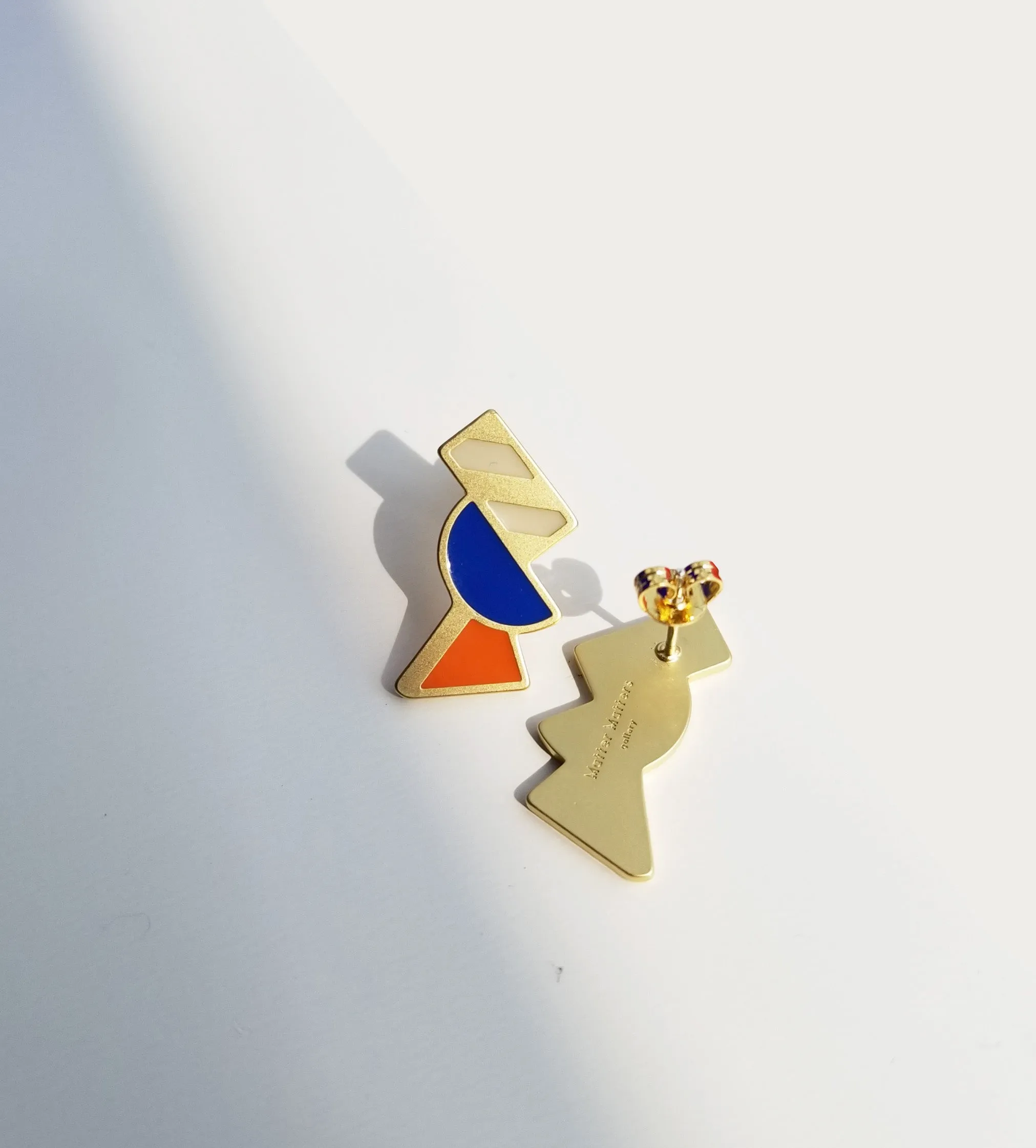 Tilt Earrings • Orange & Blue sold by Matter Matters product image thumbnail 4