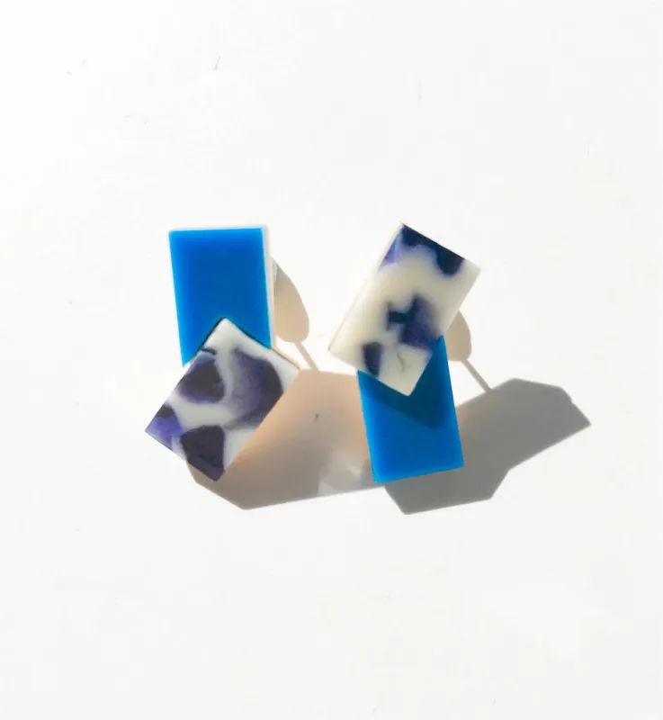 Casa Earrings • Blue sold by Matter Matters