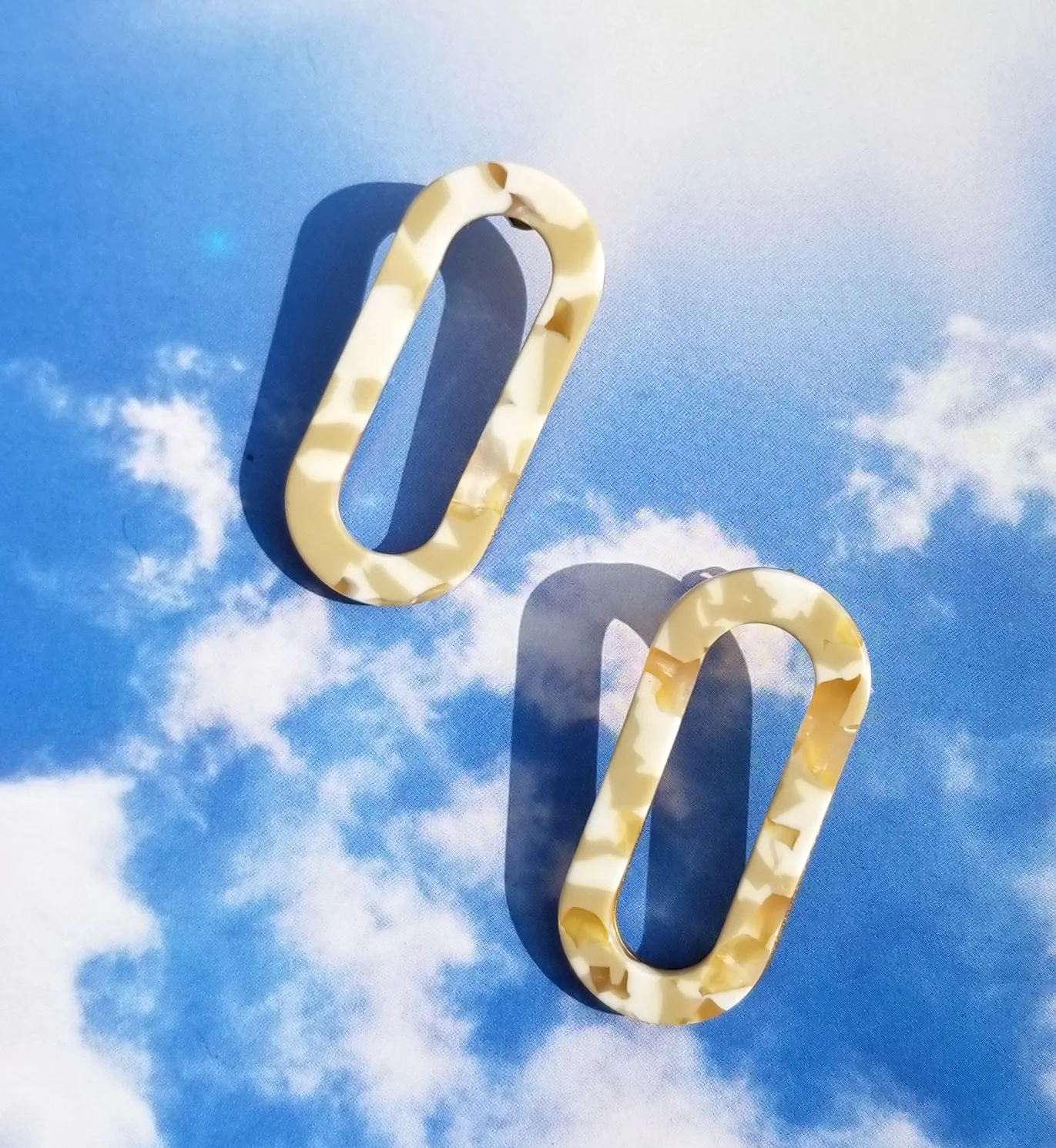 Marbled Oval Earrings • Earth sold by Matter Matters product image thumbnail 4