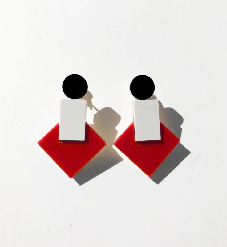 Baho Earrings • Red sold by Matter Matters