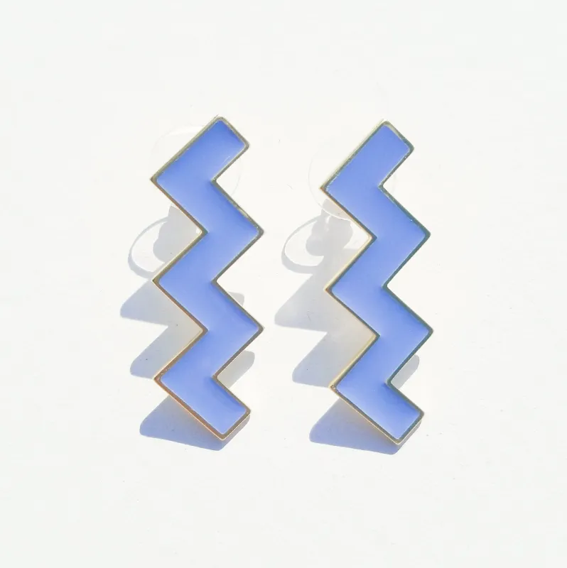 Zs Earrings • Light Blue sold by Matter Matters