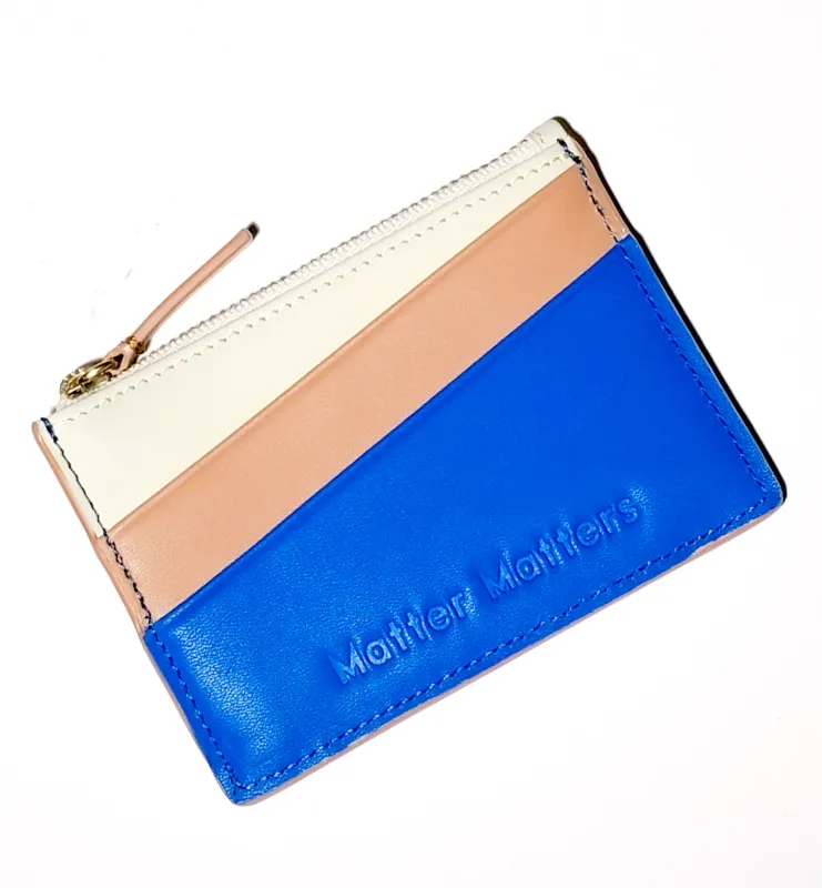 'Unlimited Funds' Zipped Card Holder • Ultramarine made by Matter Matters