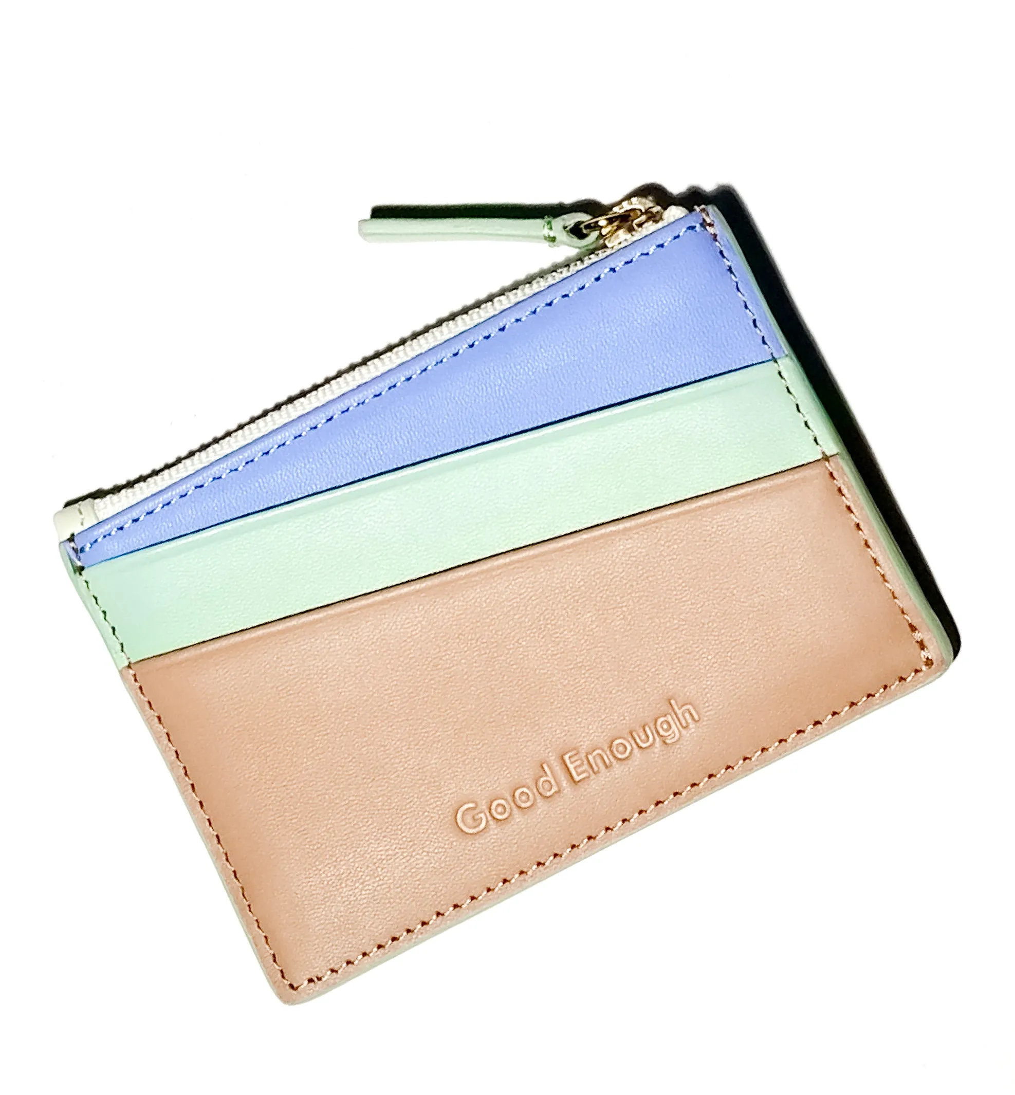 'Good Enough' Zipped Card Holder • Warm Brown sold by Matter Matters product image thumbnail 2