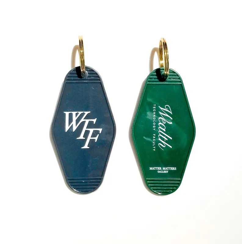 Wealth Technology Faculty Keyring • Ash Grey / Forest Green sold by Matter Matters