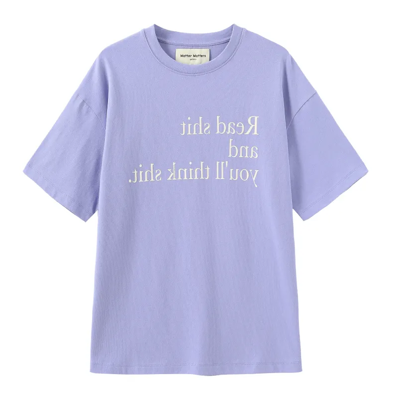 Read Shit / Oversized Long Tee • Purple sold by Matter Matters