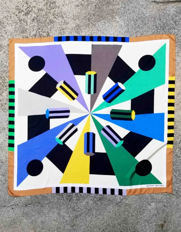 Matter Matters Earth Square Scarf made by Matter Matters