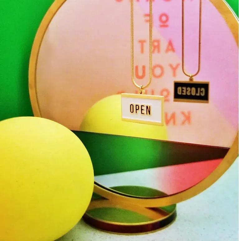 Open & Closed / Reversible Necklace sold by Matter Matters product image thumbnail 3