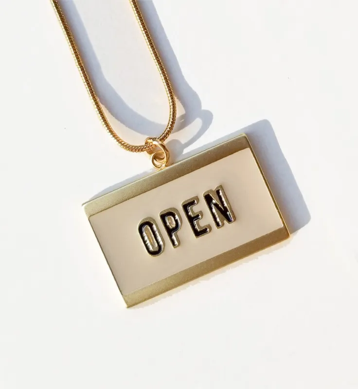 Open & Closed / Reversible Necklace sold by Matter Matters