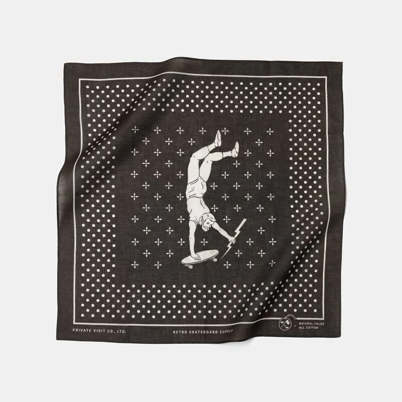 Private Visit / Botanical Dye Bandana • Mud Black sold by Matter Matters