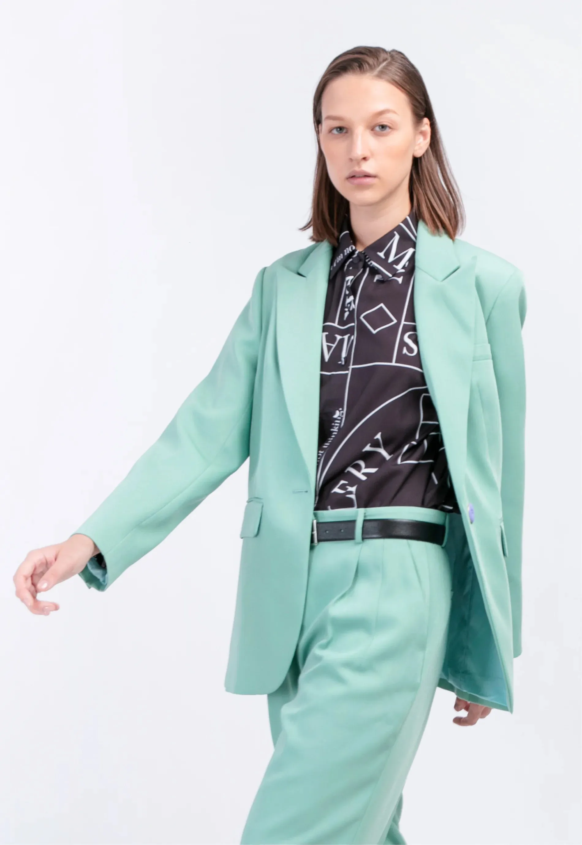 The Boyfriend Blazer • Mint sold by Matter Matters product image thumbnail 2