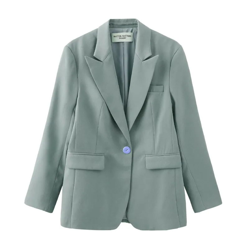 The Boyfriend Blazer • Dark Celadon sold by Matter Matters