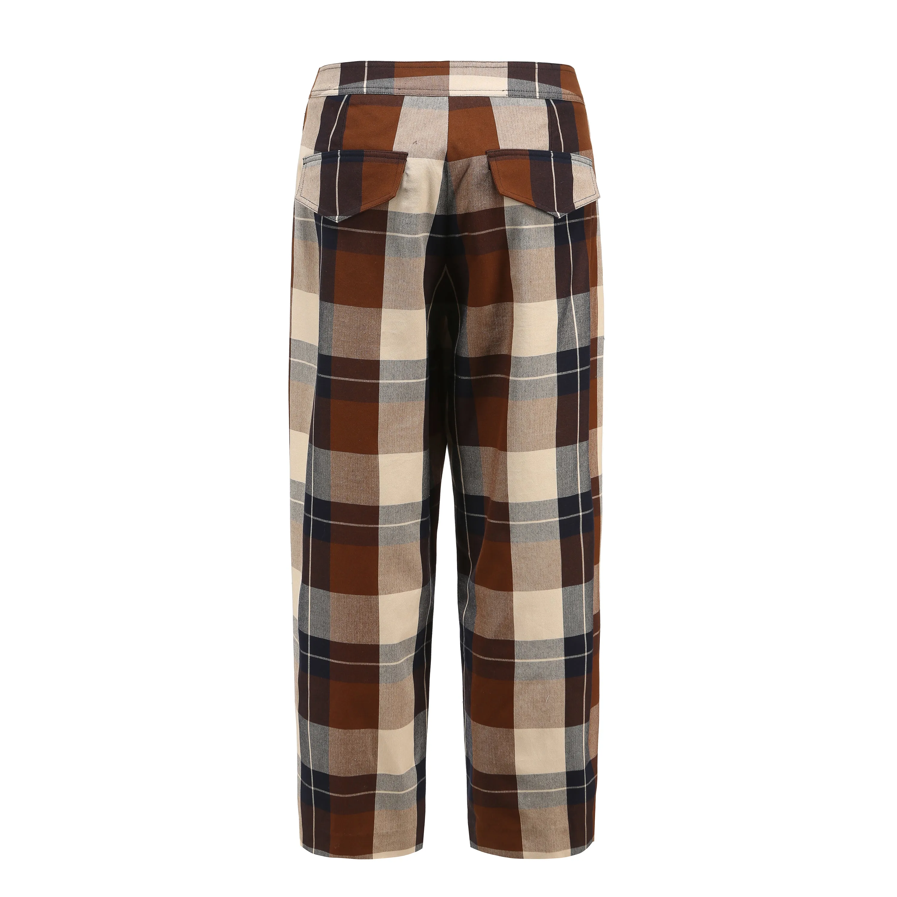 Note to Self / Embroidered Tartan Plaid Pants • Brown sold by Matter Matters product image thumbnail 3
