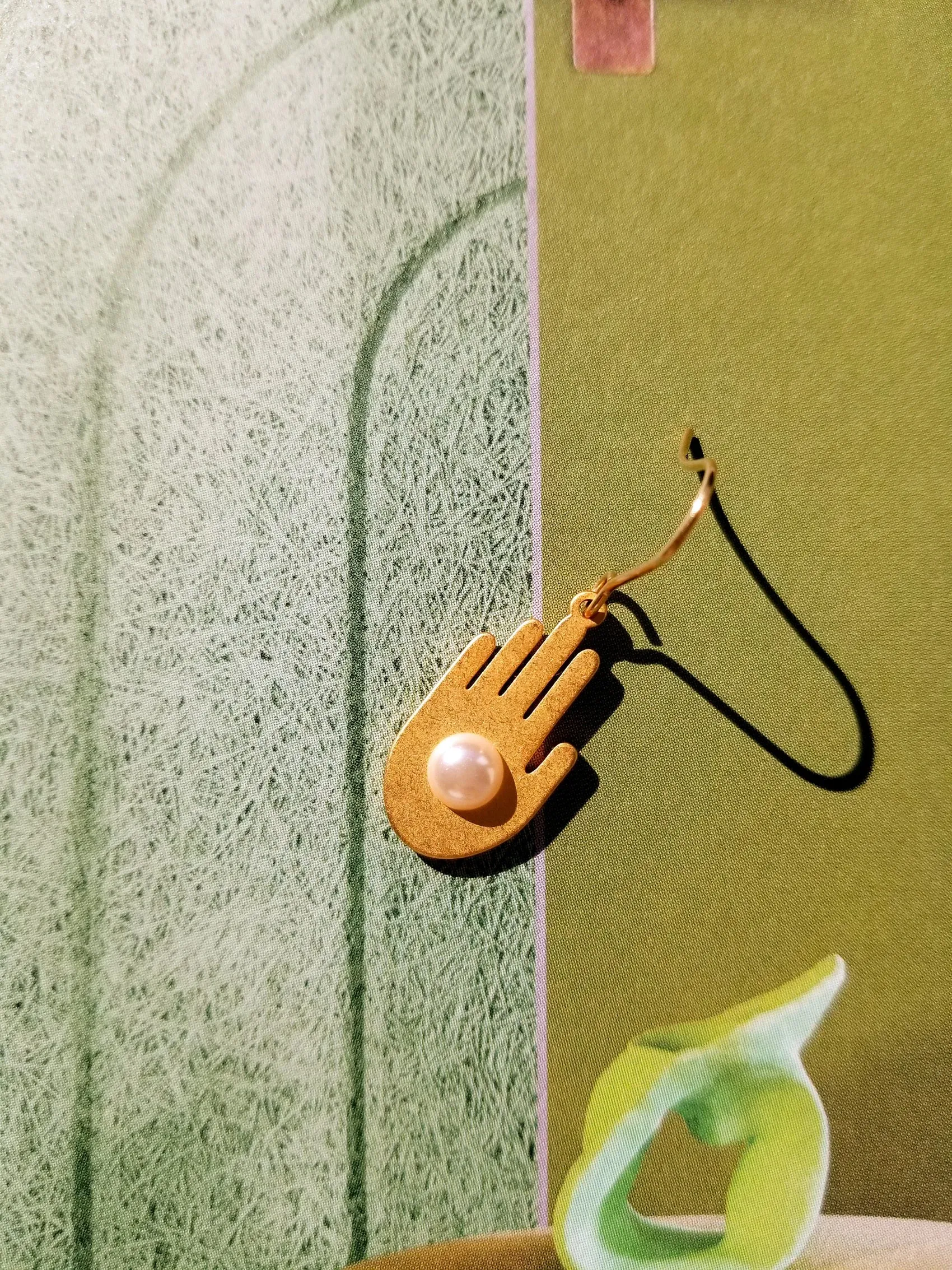Chance Earrings • Gold / Pearl sold by Matter Matters product image thumbnail 5