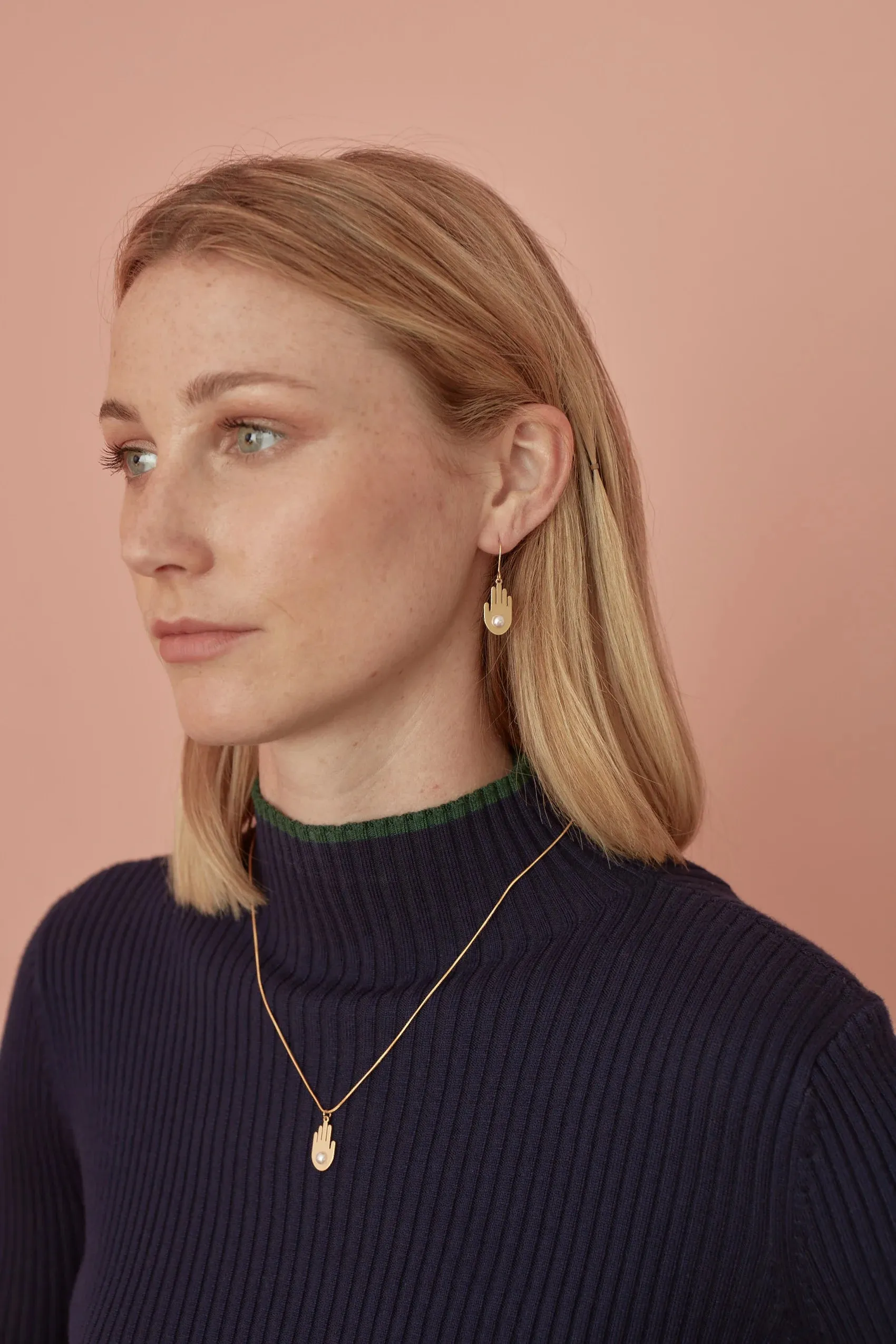 Chance Earrings • Gold / Pearl sold by Matter Matters product image thumbnail 4