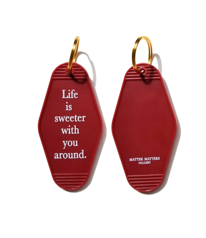 MMG Keyring • Wine • Life is sweeter with you around. sold by Matter Matters