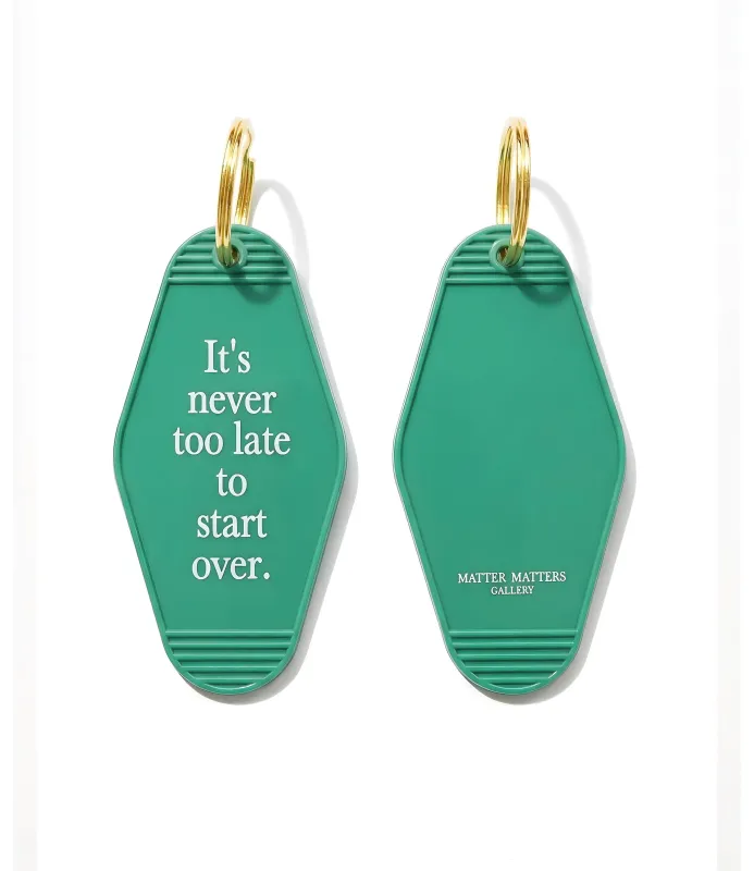 MMG Keyring • Jade • Never too late sold by Matter Matters