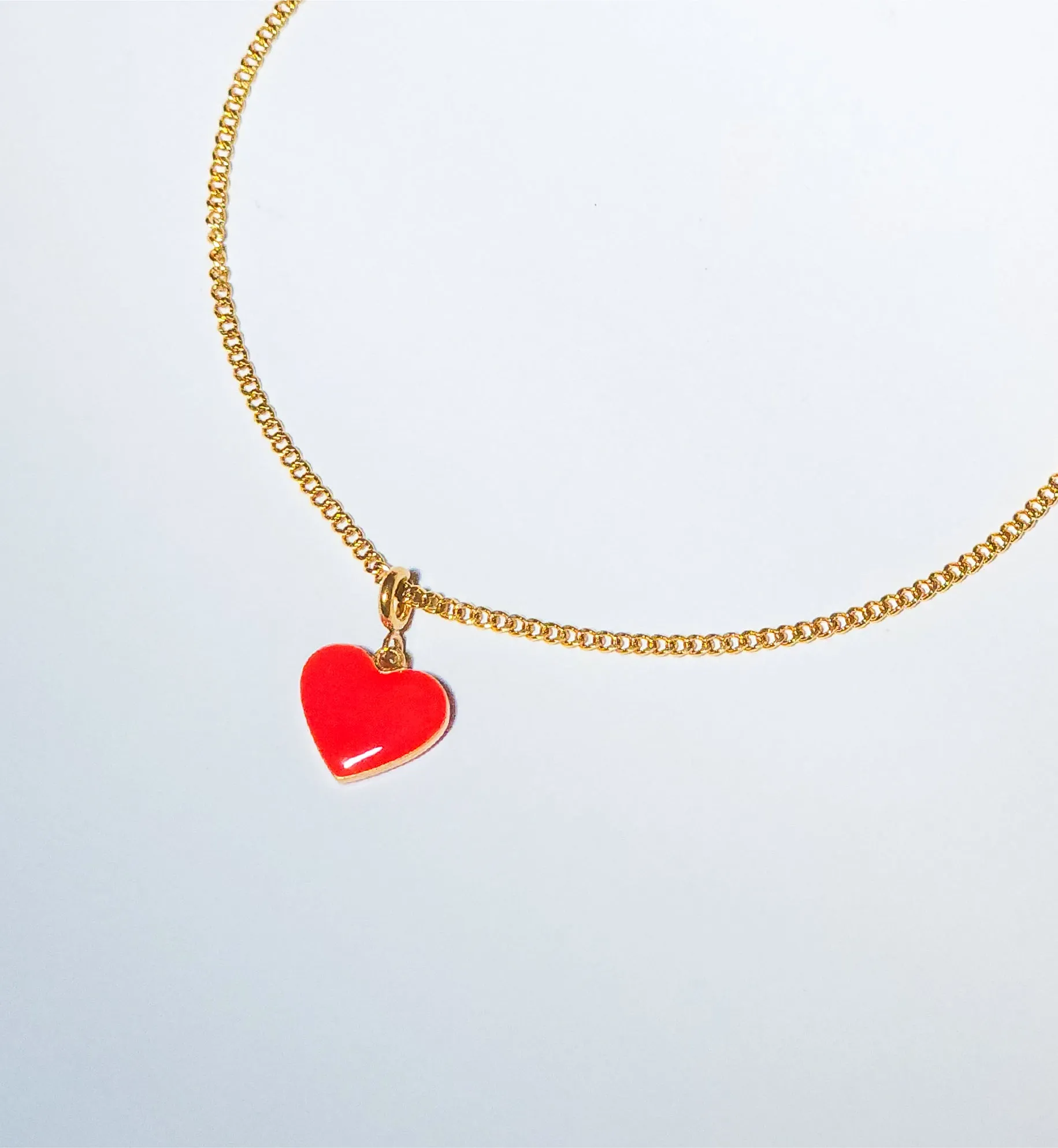 Humble Heart Pendant • Red & Pink sold by Matter Matters product image thumbnail 4