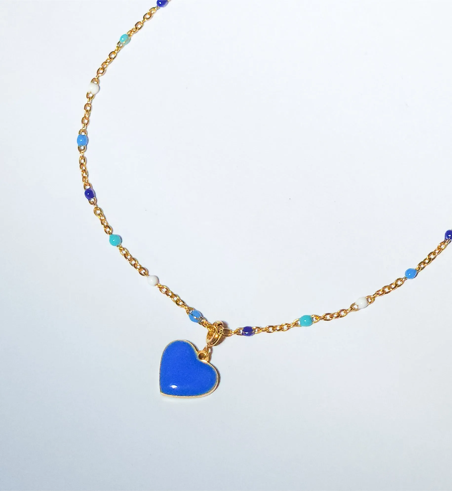 Humble Heart Pendant • Cobalt & Bright Green sold by Matter Matters product image thumbnail 3
