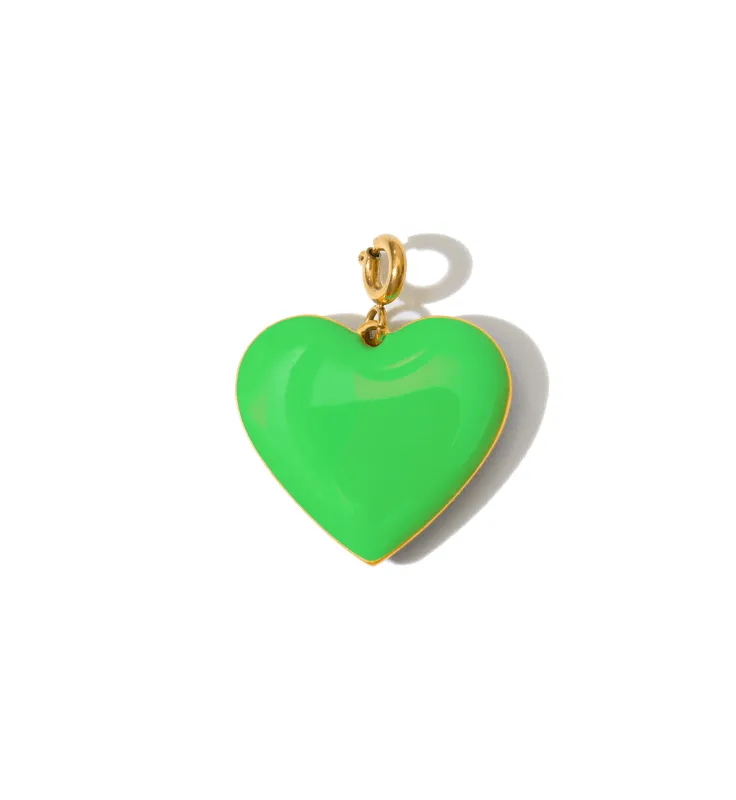 Set Your Heart Pendant • Black & Green sold by Matter Matters