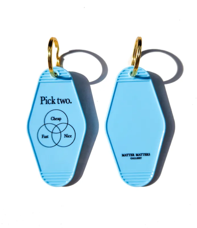 MMG Keyring • Light Blue • Pick two. sold by Matter Matters
