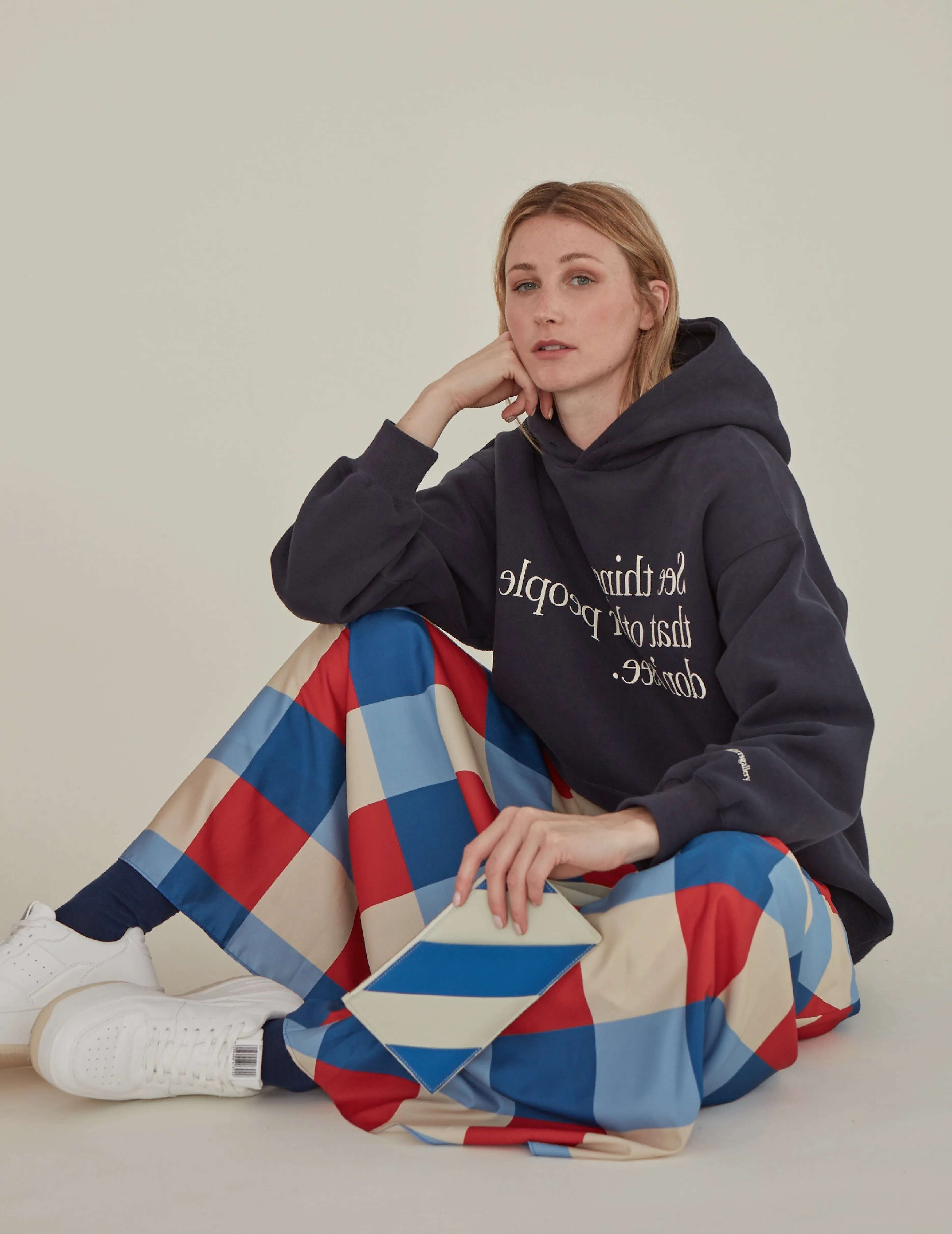 Secka / Checkered Maxi Skirt • Red sold by Matter Matters product image thumbnail 5