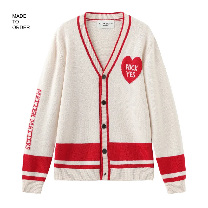 Fuck Yes Classic Cardigan sold by Matter Matters