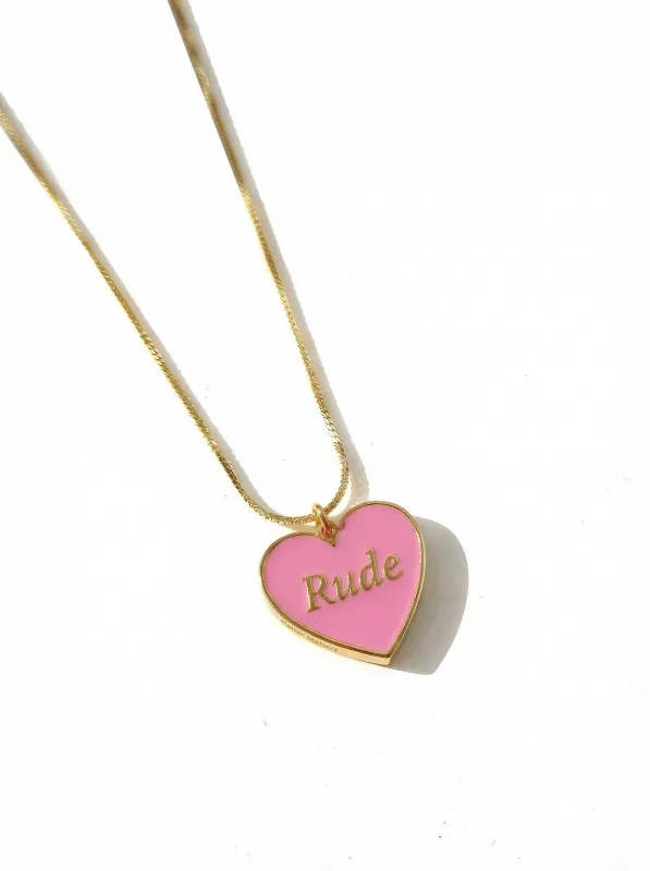 True/ Rude Necklace • Yellow/ Pink made by Matter Matters