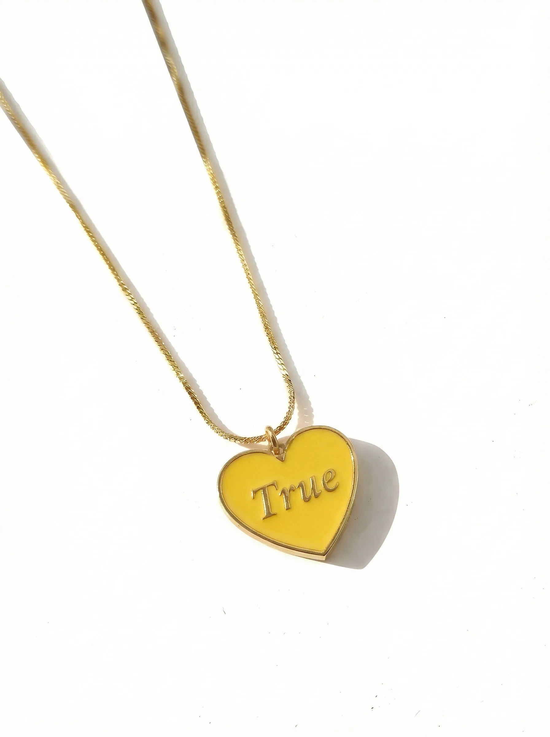 True/ Rude Necklace • Yellow/ Pink sold by Matter Matters product image thumbnail 2