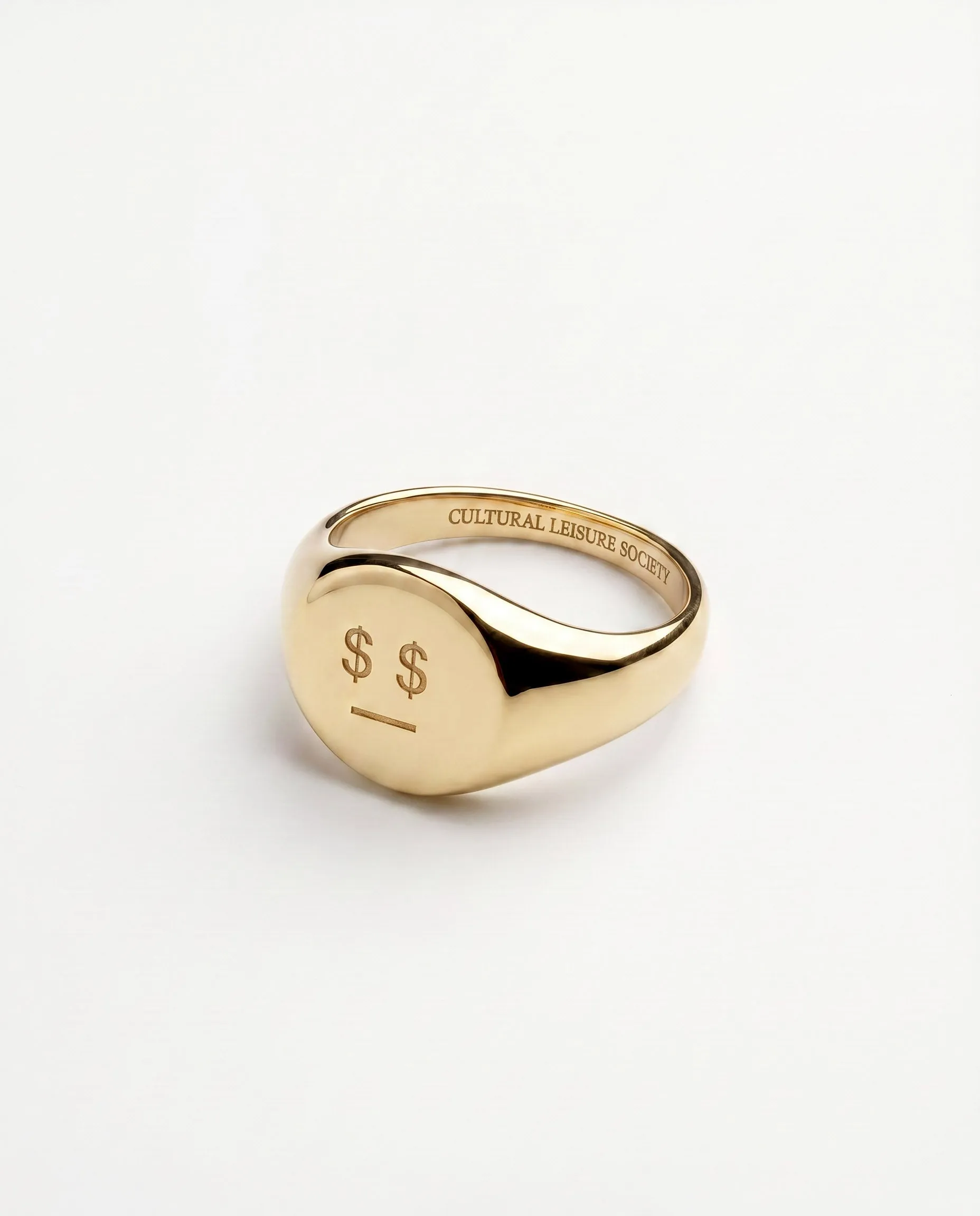 Money Talks • Gold Signet Ring sold by Matter Matters product image thumbnail 5