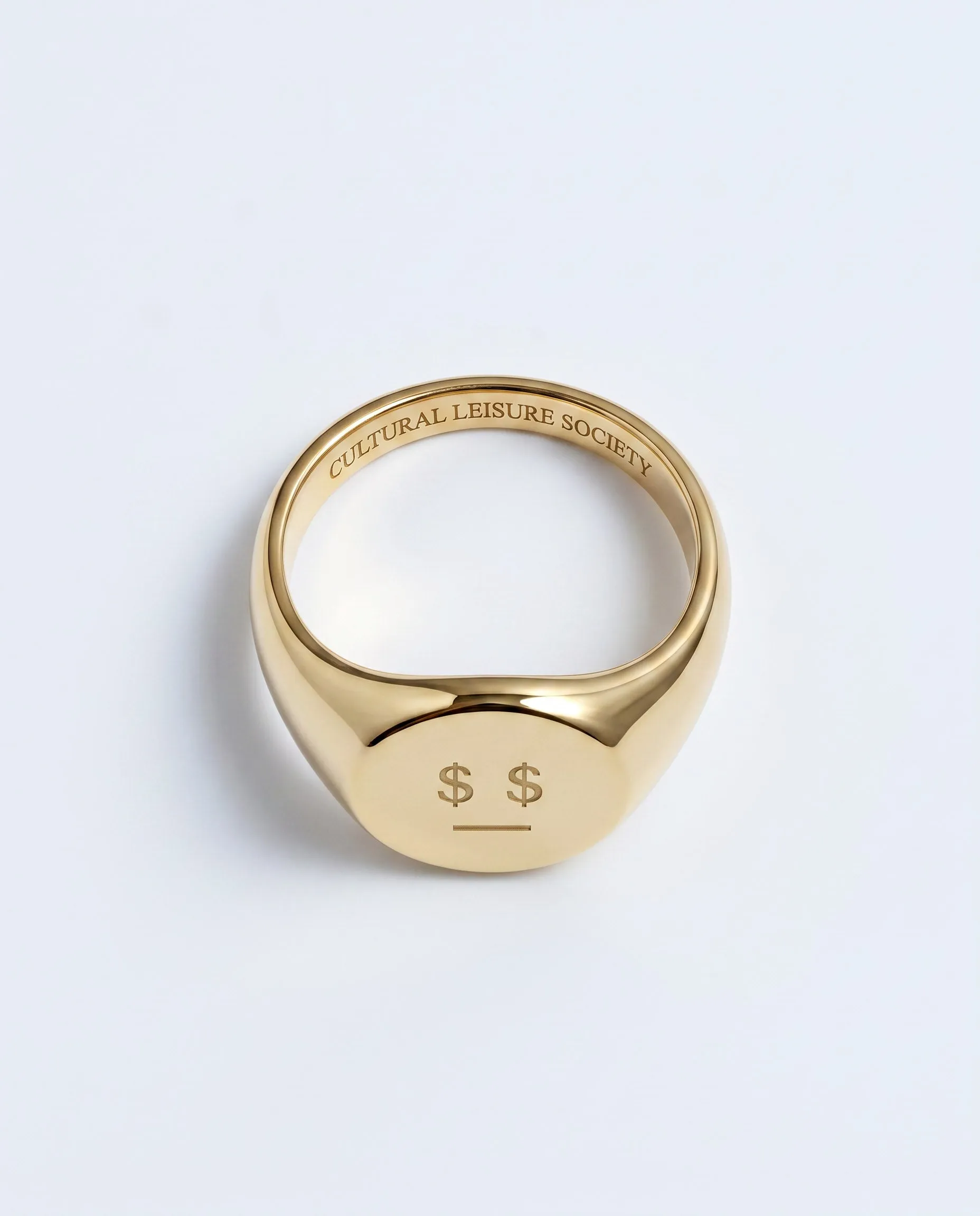 Money Talks • Gold Signet Ring sold by Matter Matters product image thumbnail 4
