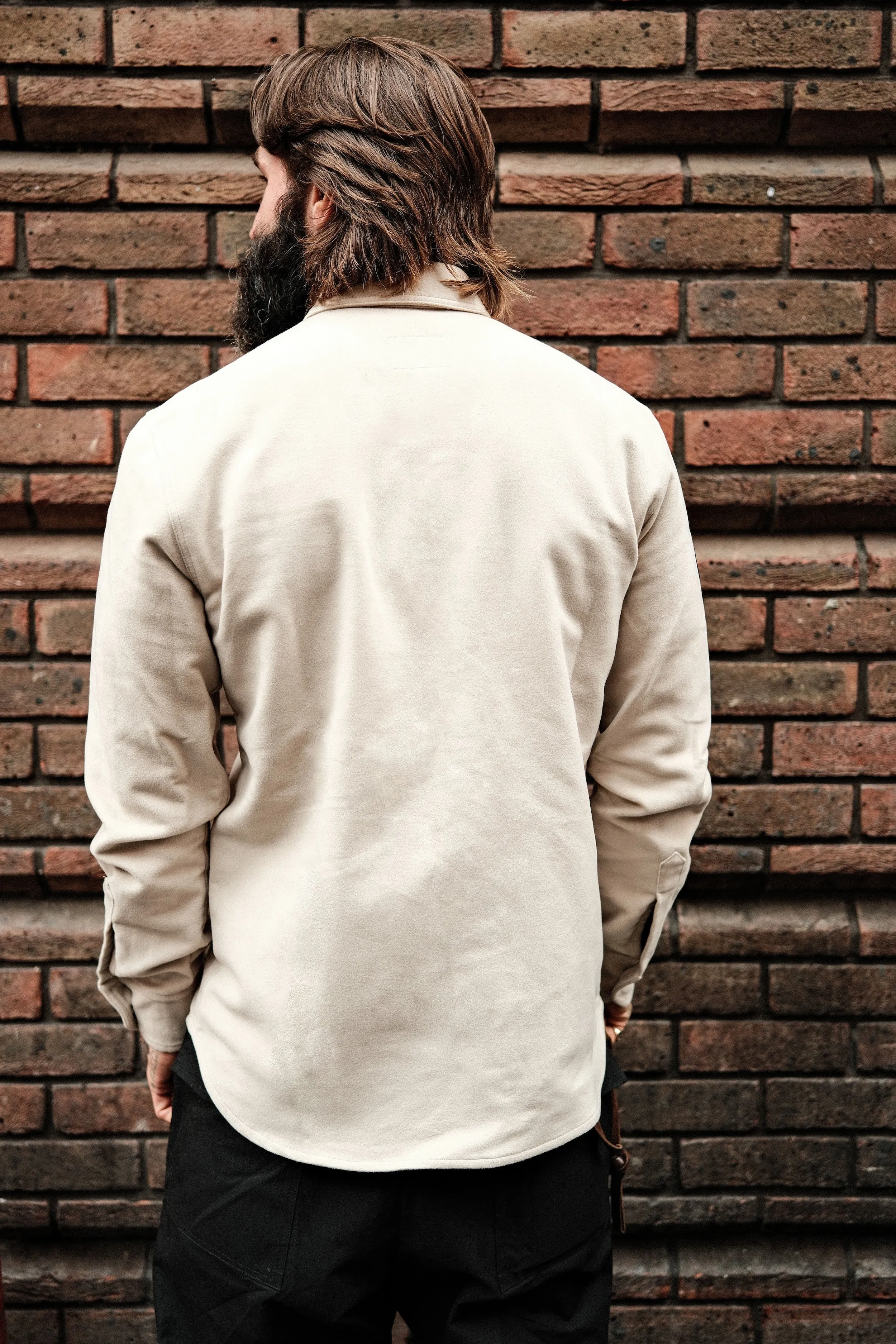 English Terrace Overshirt - Moleskin Stone sold by Indigo and Goods product image thumbnail 4