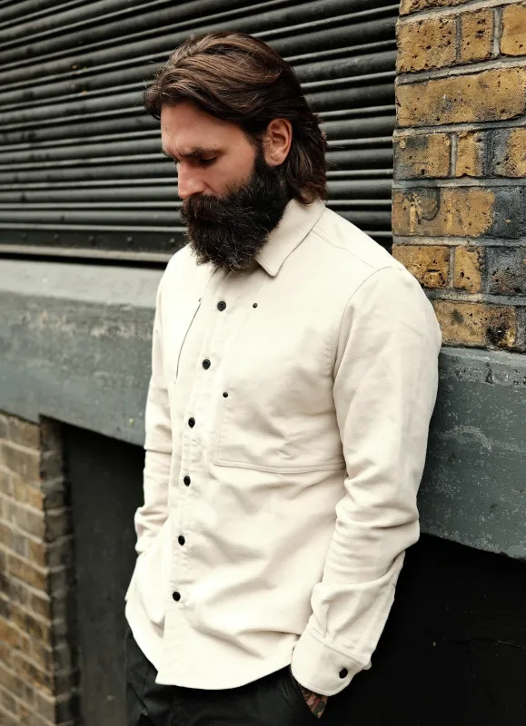 English Terrace Overshirt - Moleskin Stone made by Indigo and Goods