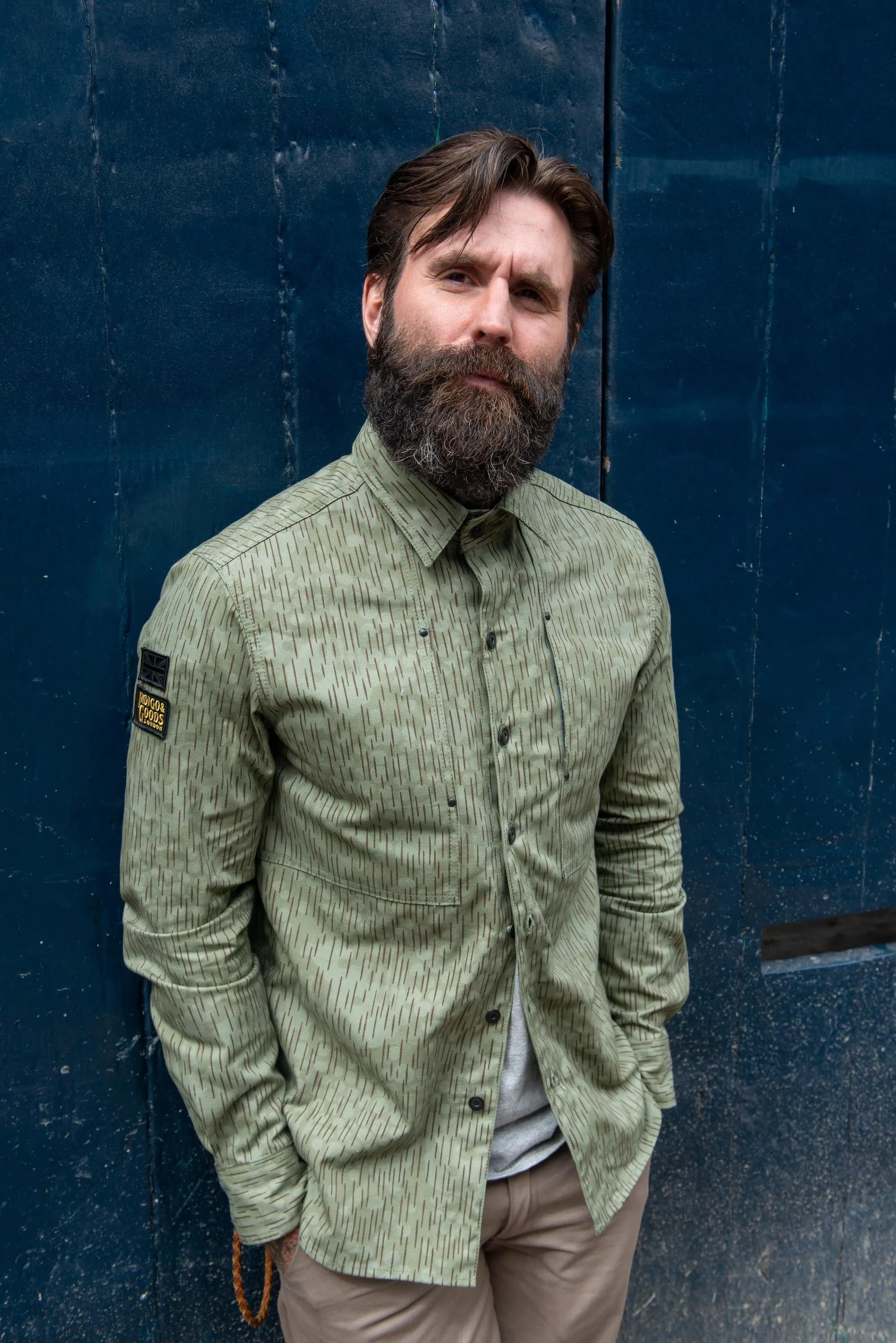 English Terrace Overshirt - Rain camo sold by Indigo and Goods product image thumbnail 5