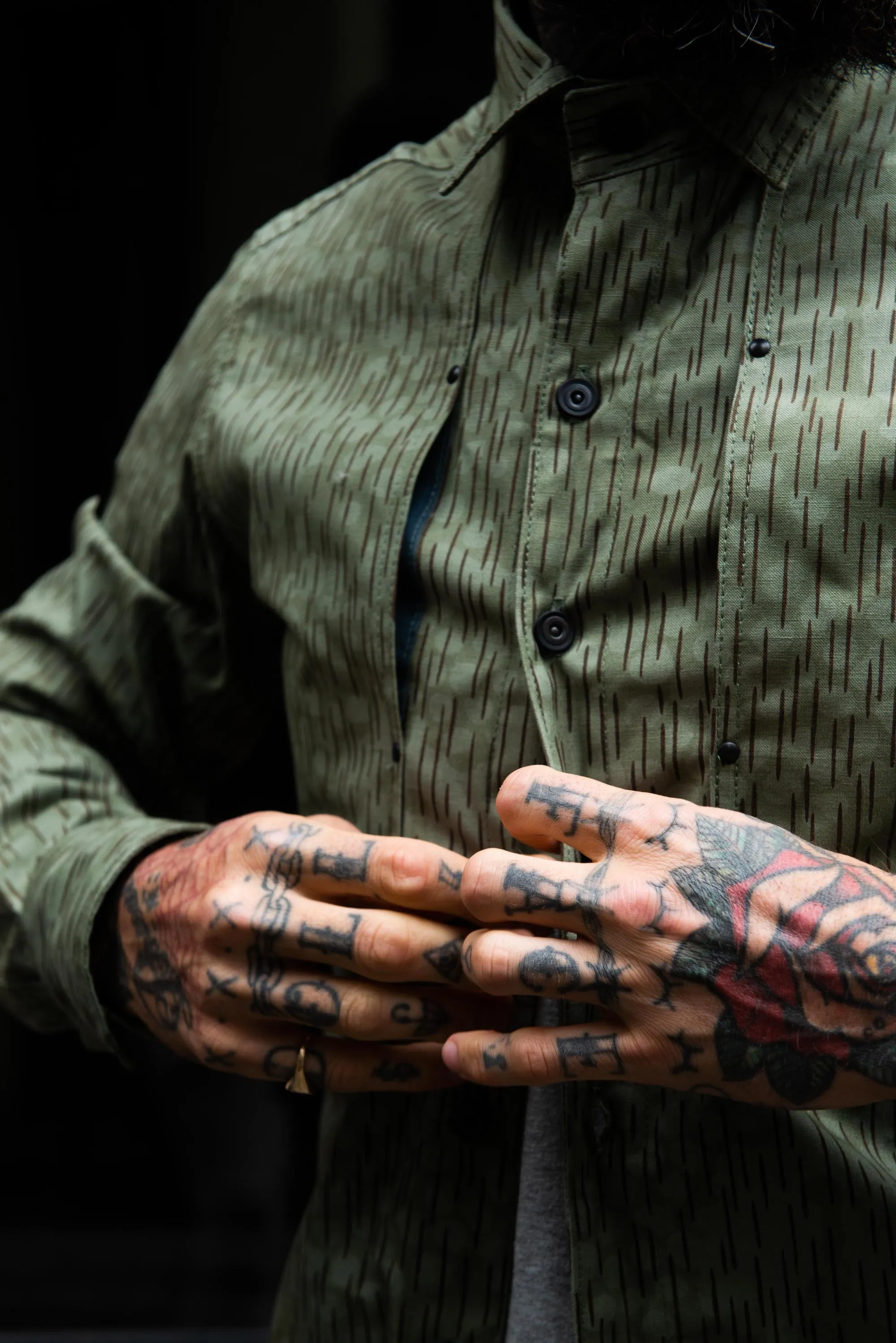 English Terrace Overshirt - Rain camo sold by Indigo and Goods product image thumbnail 4