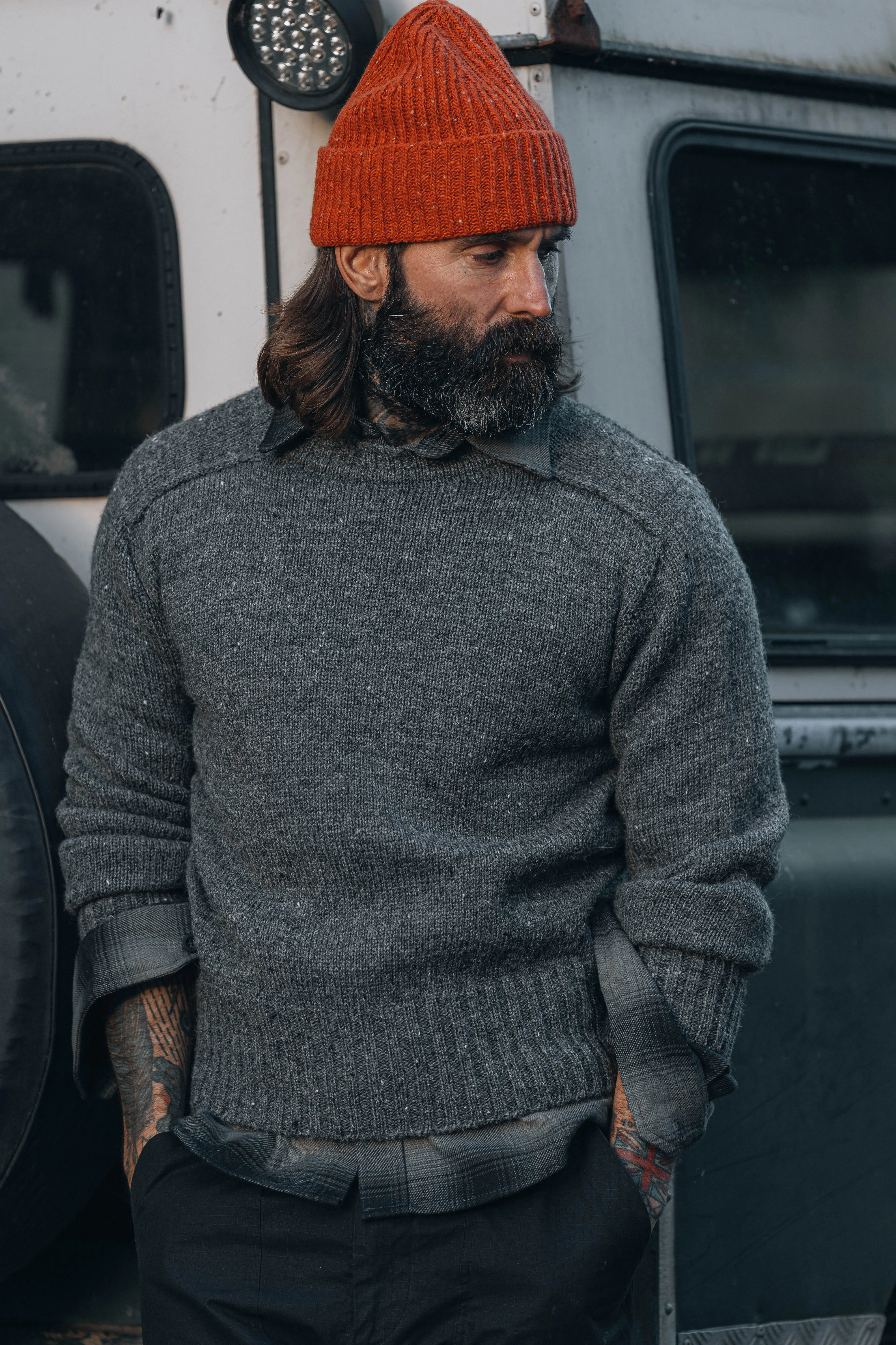 Mountain Sweater - Grey Nepp sold by Indigo and Goods