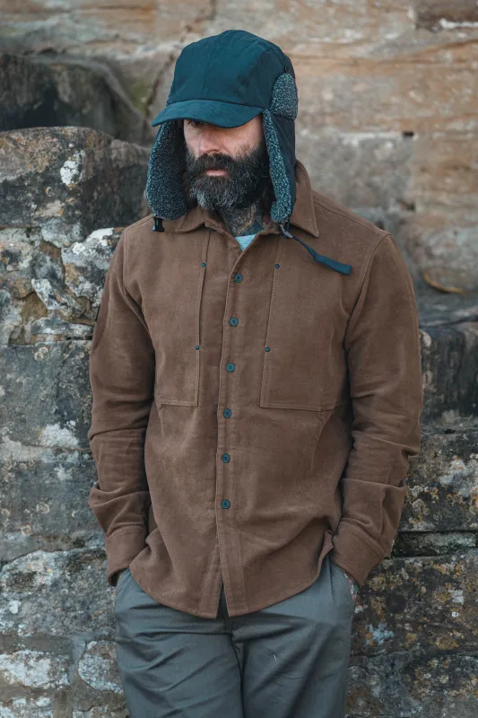 English Terrace Overshirt - Moleskin Chestnut made by Indigo and Goods