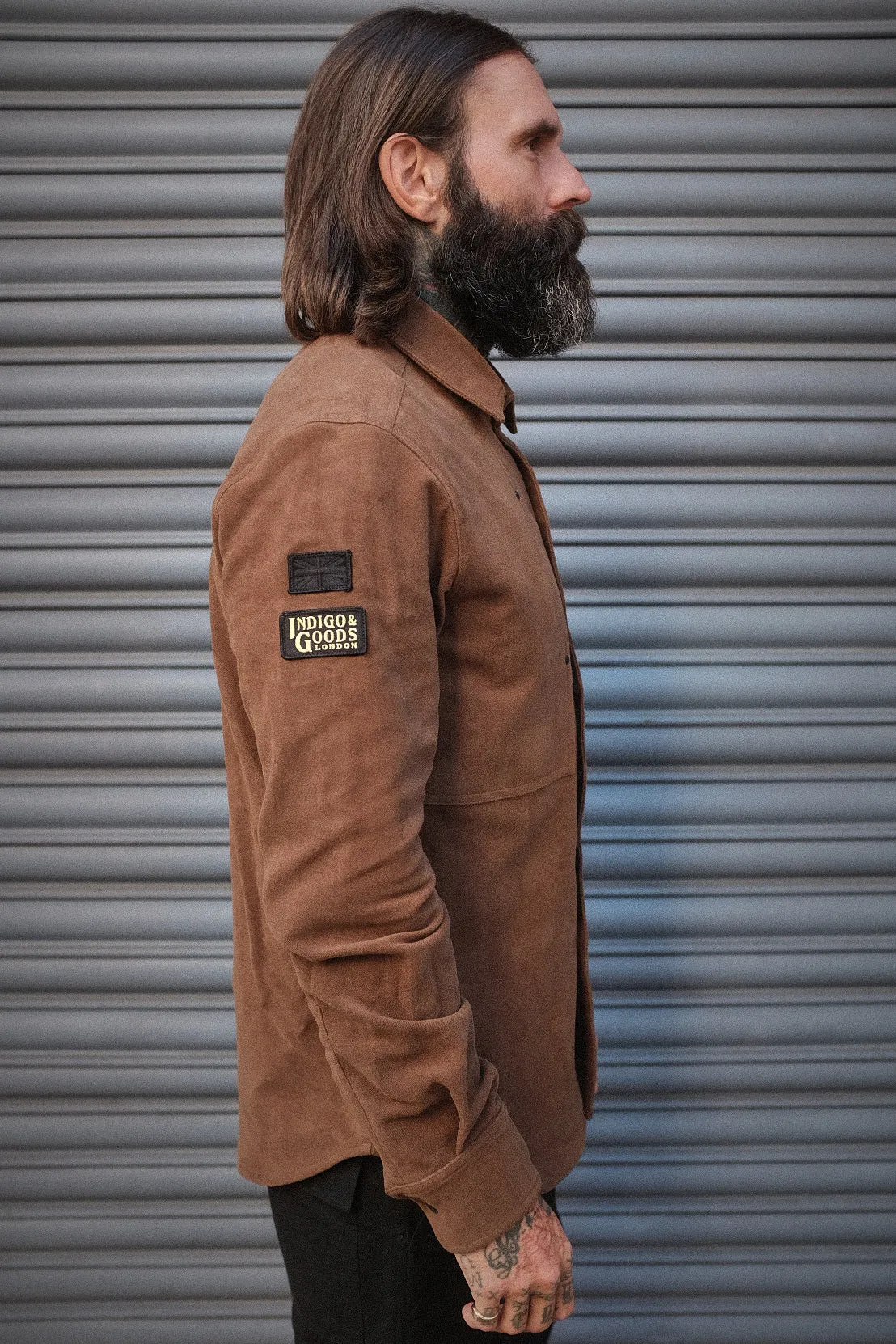 English Terrace Overshirt - Moleskin Chestnut sold by Indigo and Goods product image thumbnail 4