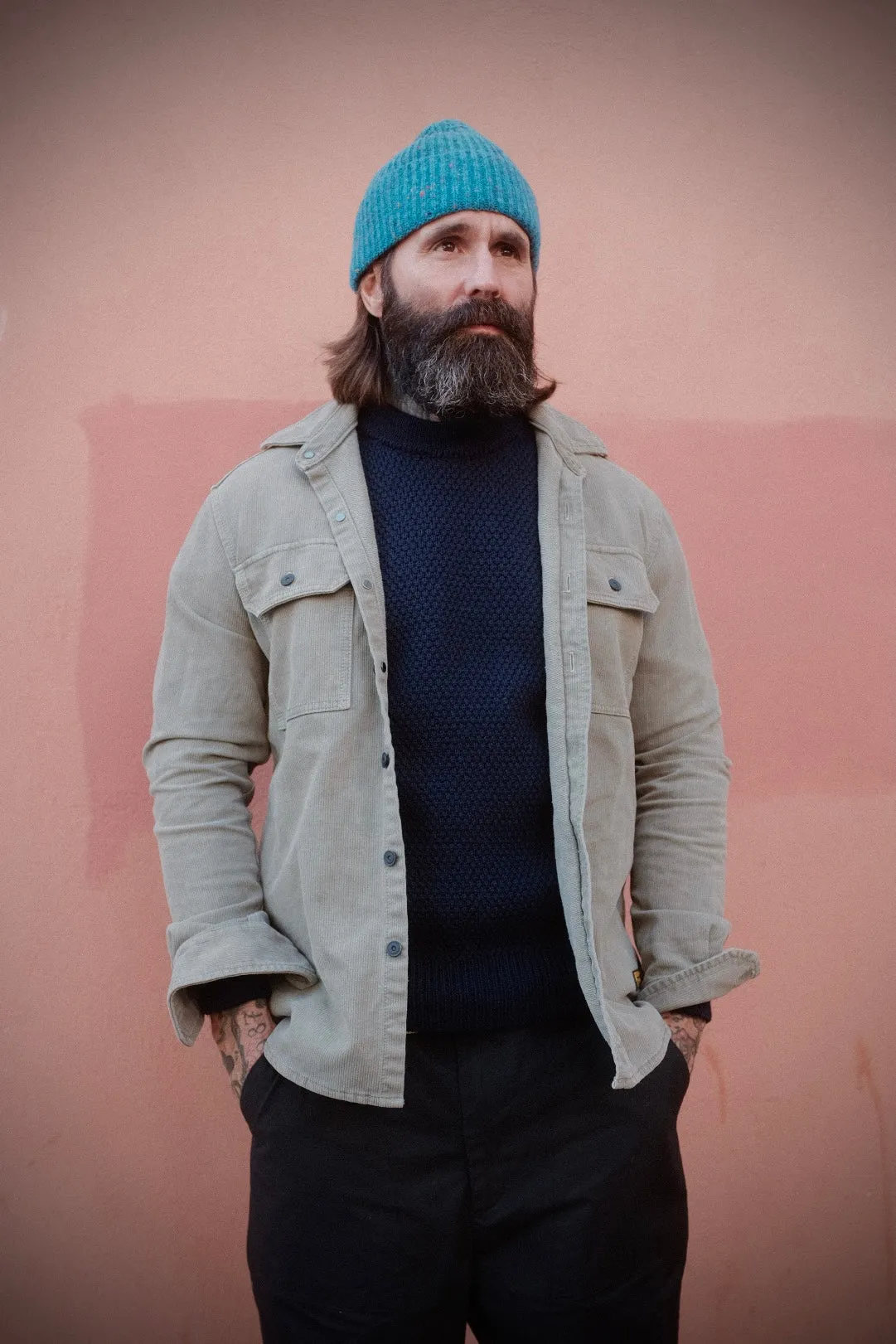 Assault Overshirt- Vintage Dye Putty sold by Indigo and Goods product image thumbnail 3