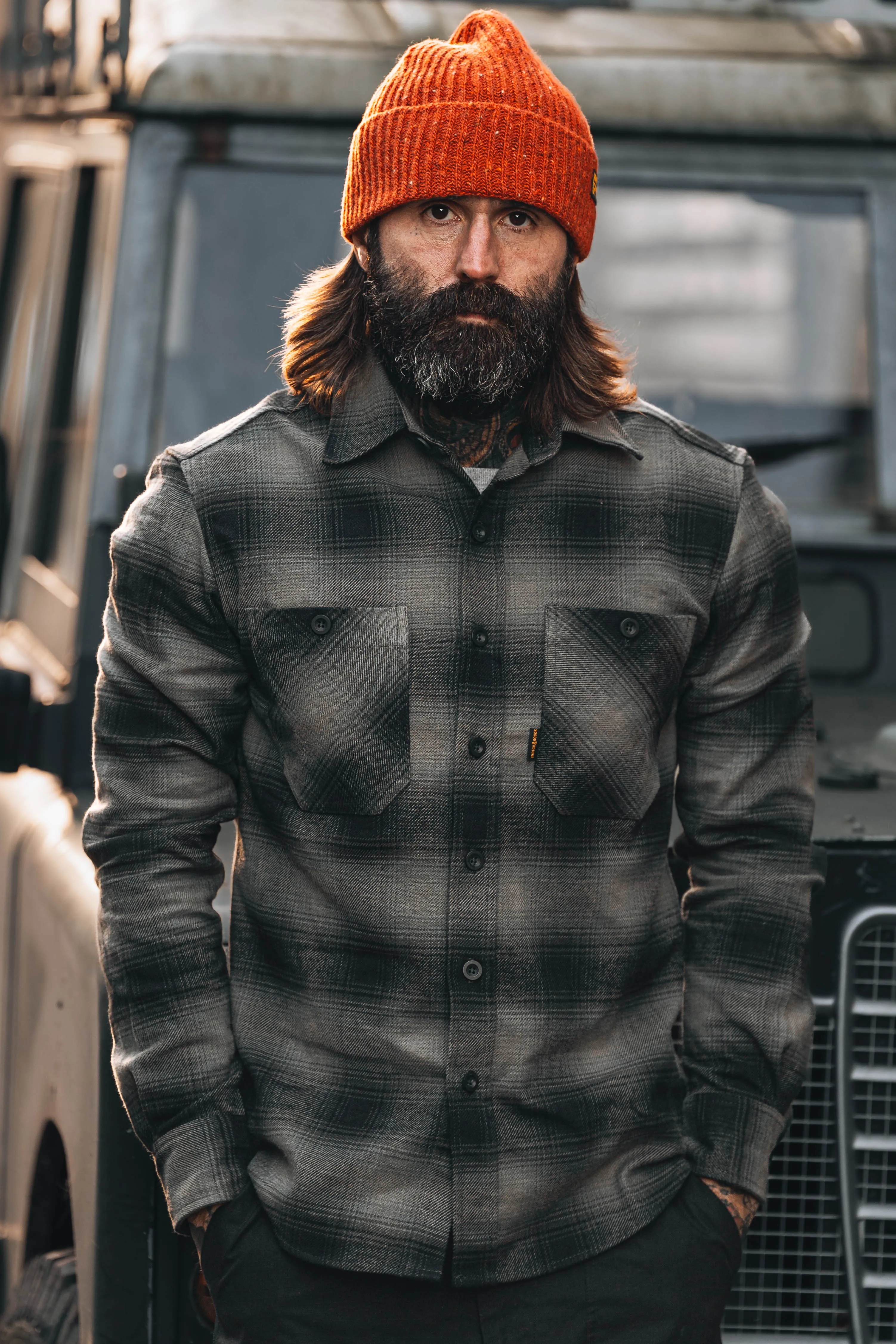 Bronson Shirt- Green Flannel Check sold by Indigo and Goods