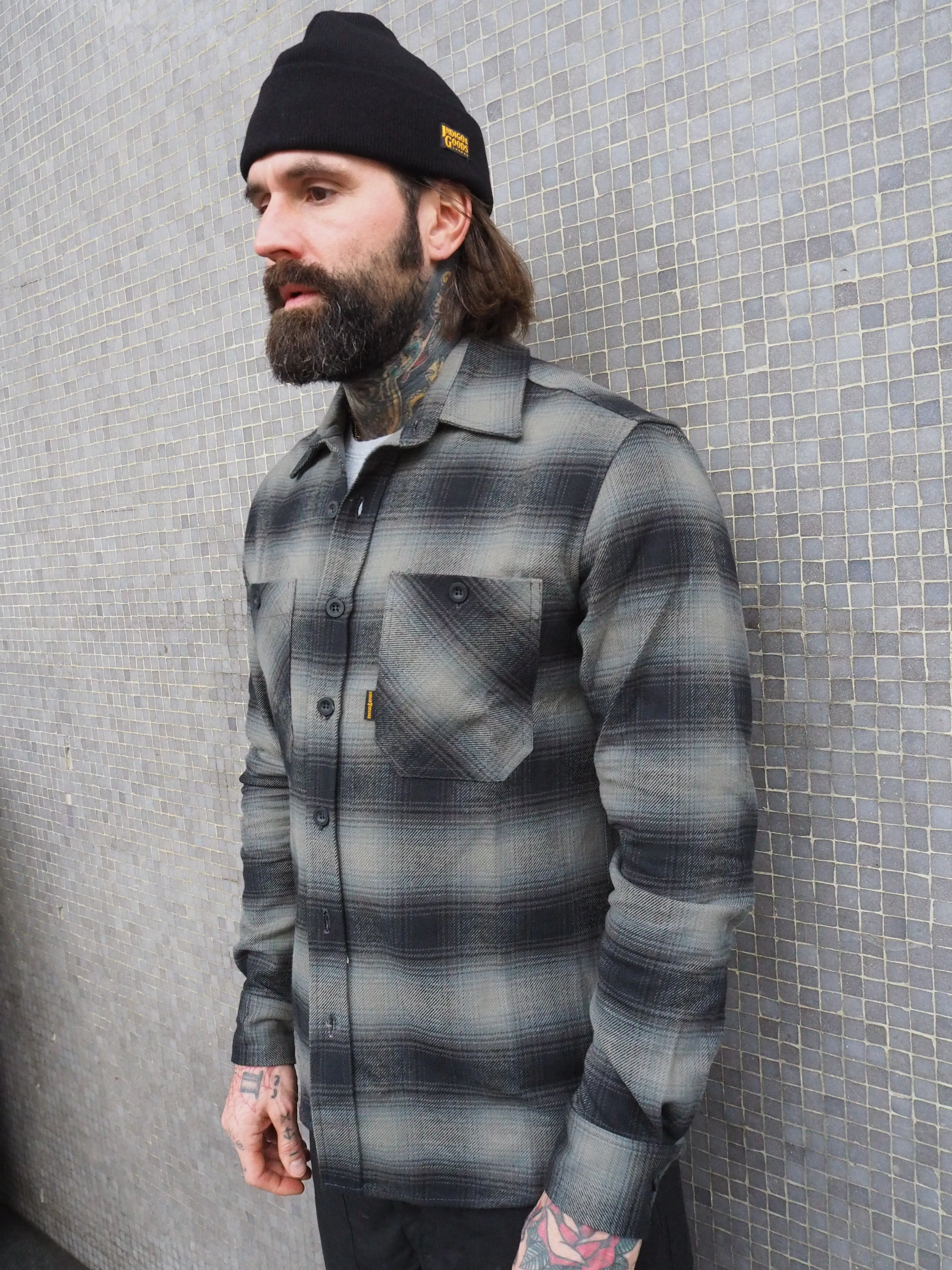 Bronson Shirt- Green Flannel Check sold by Indigo and Goods product image thumbnail 5