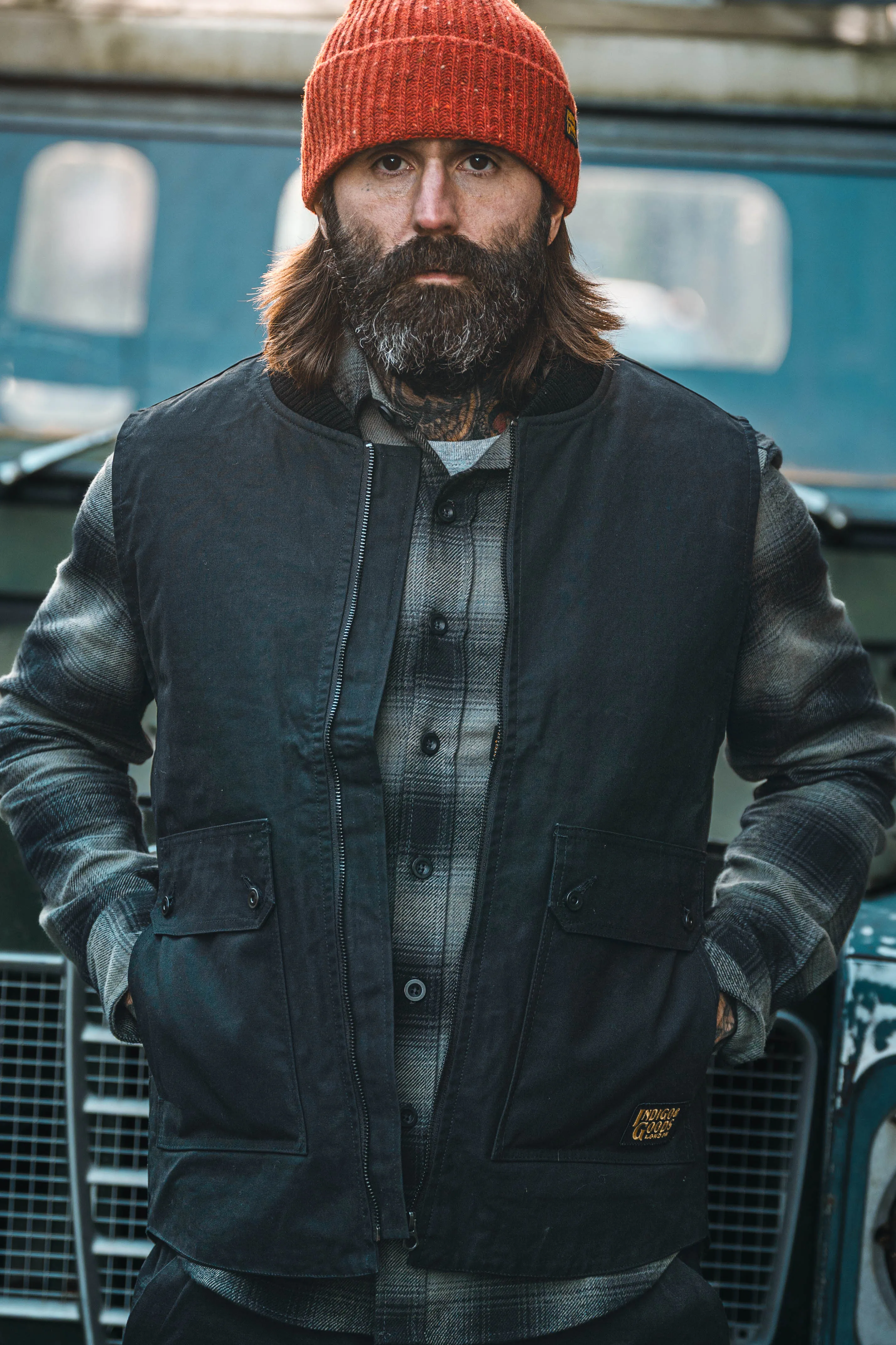 Stealth Zip Gilet - Bullet Cloth Black sold by Indigo and Goods