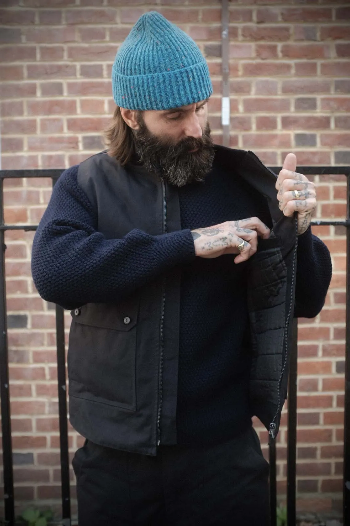 Stealth Zip Gilet - Bullet Cloth Black sold by Indigo and Goods product image thumbnail 2