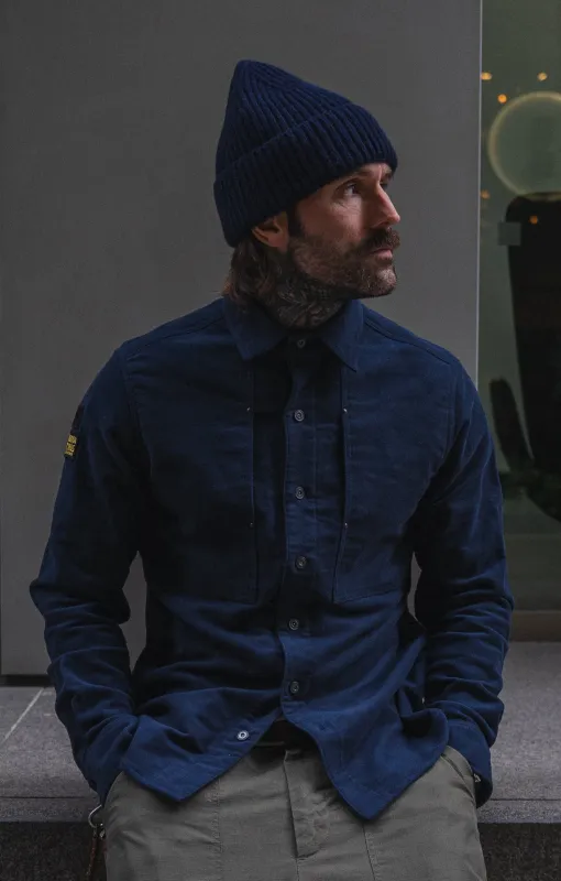 English Terrace Overshirt - Moleskin Navy sold by Indigo and Goods
