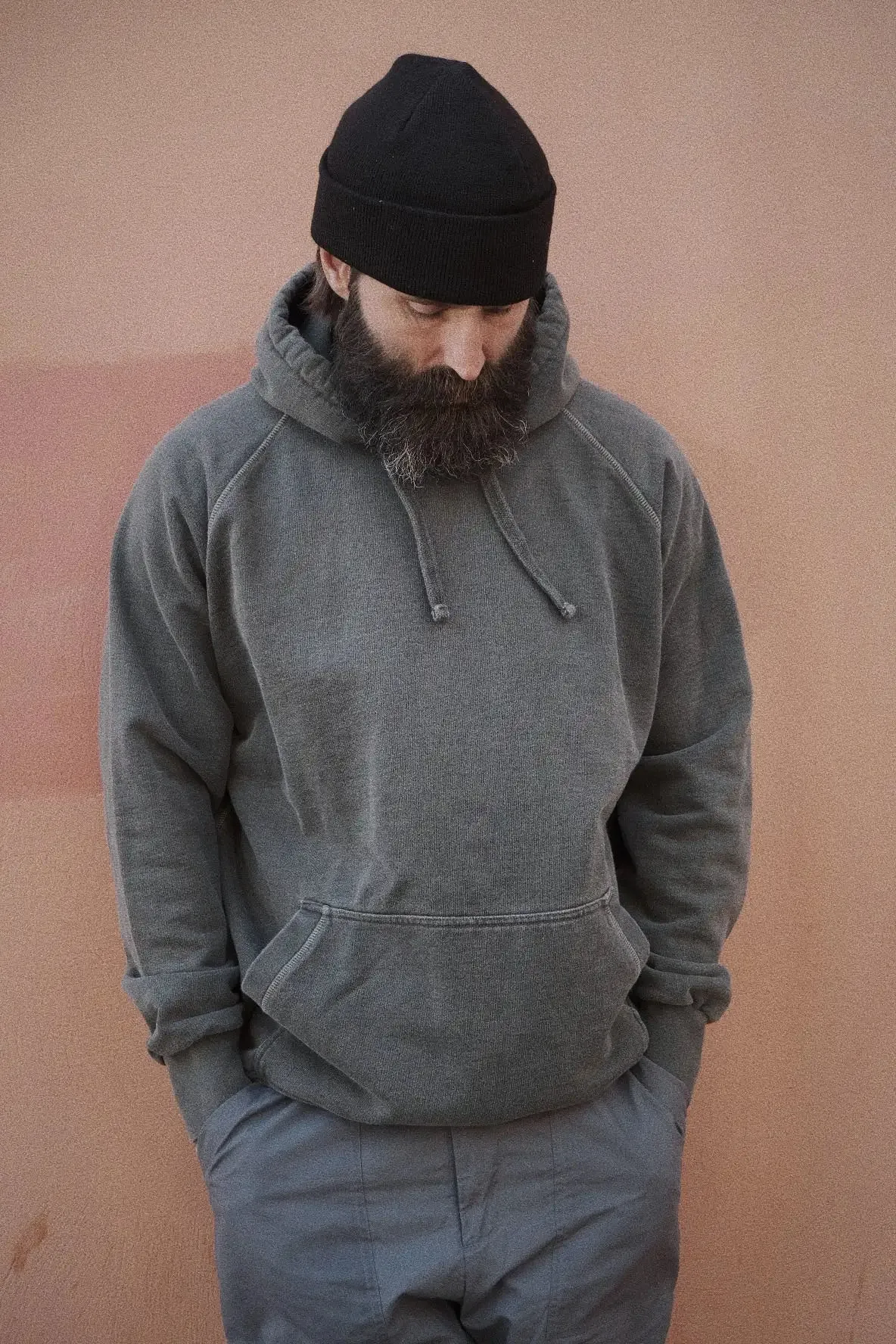 English Hoody - Washed Charcoal sold by Indigo and Goods