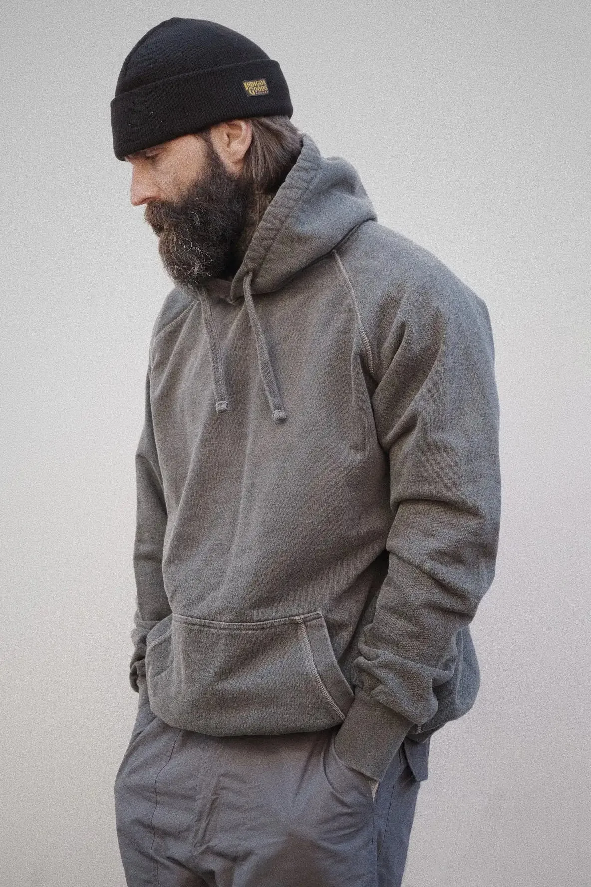 English Hoody - Washed Charcoal sold by Indigo and Goods product image thumbnail 2